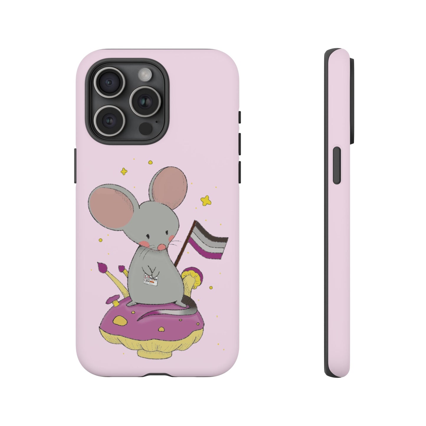 Badgie iPhone Case - Asexual Mouse "Roan" - Badgie.co