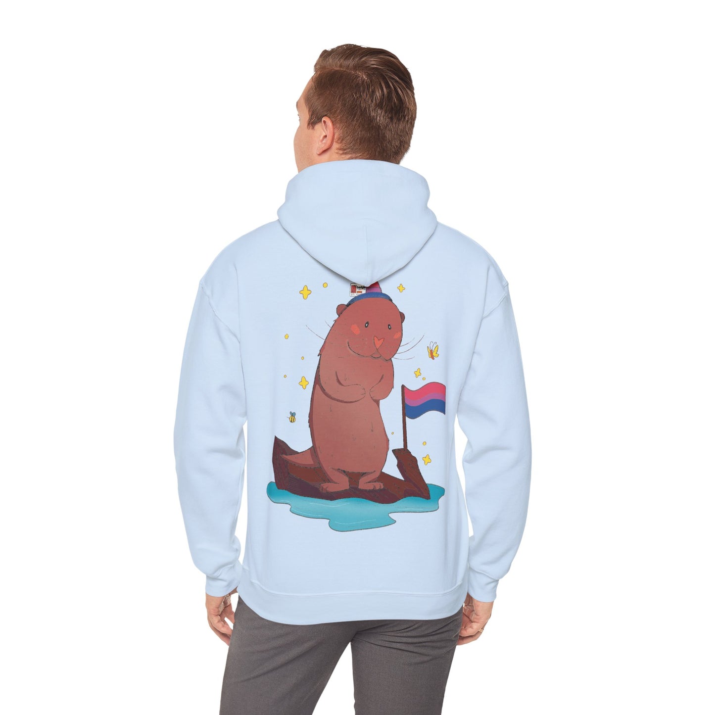 Badgie Hoodie - Bisexual Otter "River" - Badgie.co