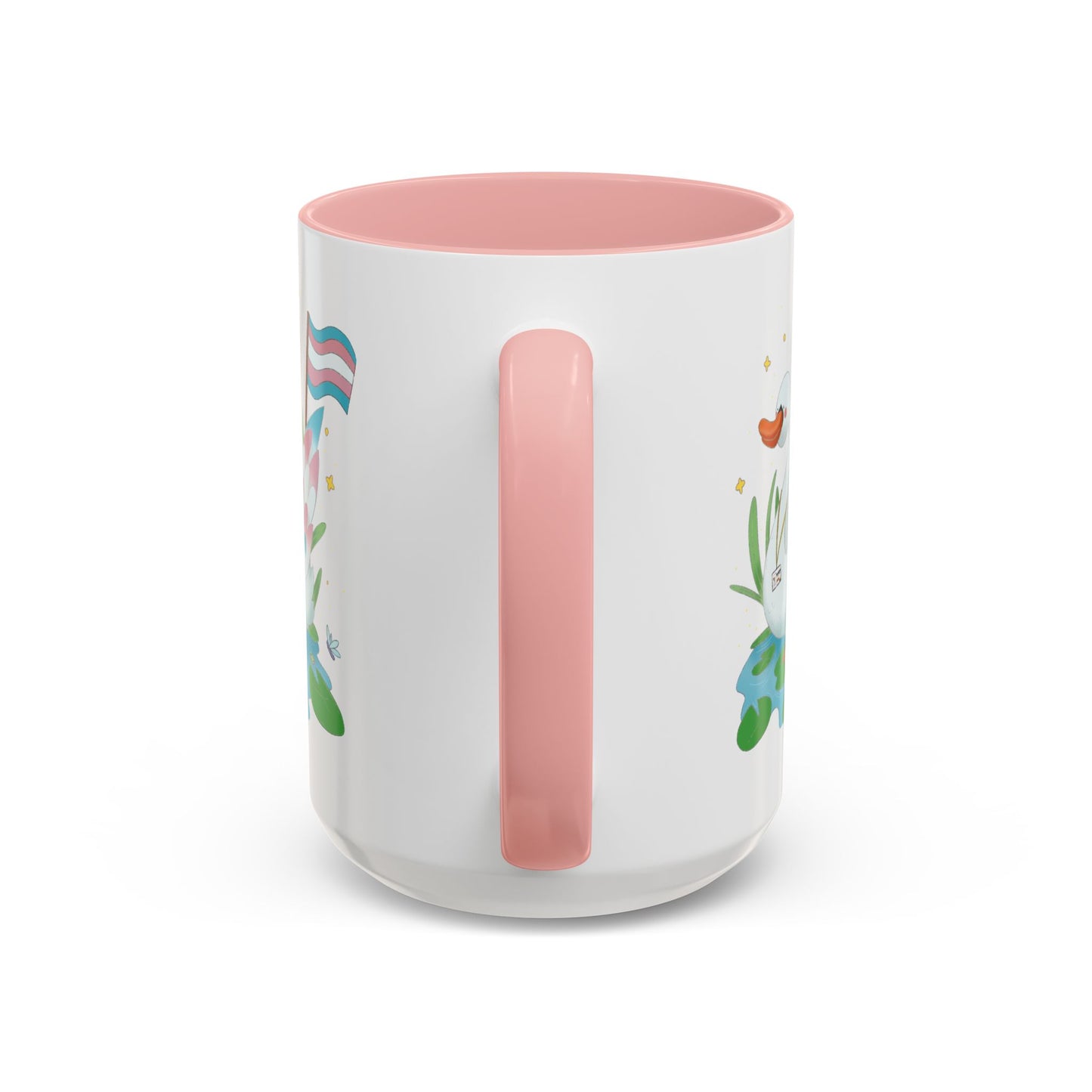 Badgie Ceramic Coffee Mug - Trans Swan “Tundra” - Badgie.co