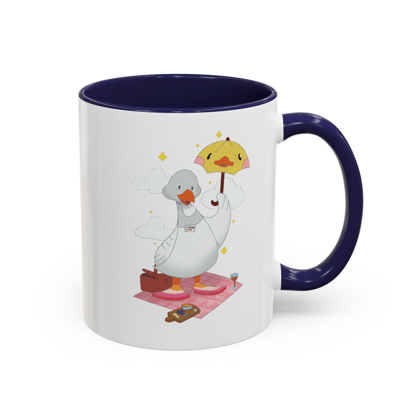 Badgie Ceramic Coffee Mug - Lesbian Goose “Tula” - Badgie.co