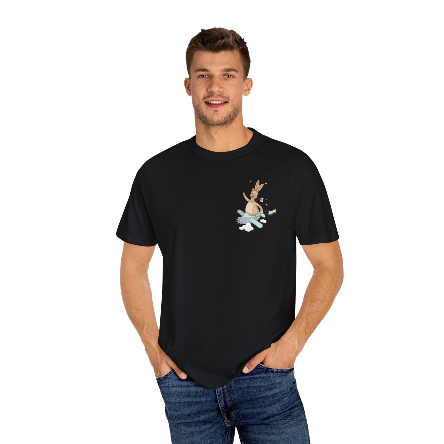 Badgie T-Shirt - Nonbinary Rabbit "Rex" - Badgie.co