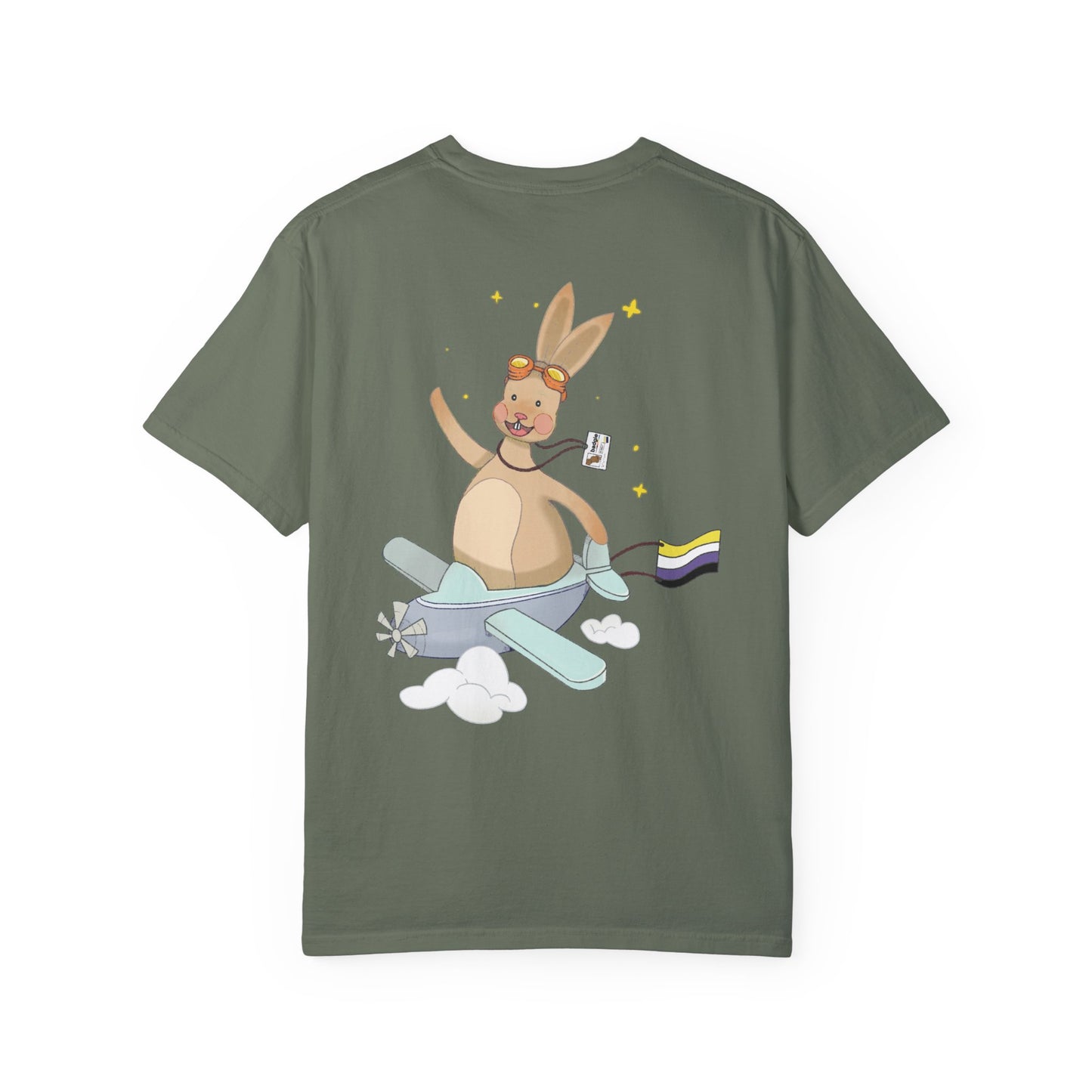 Badgie T-Shirt - Nonbinary Rabbit "Rex" - Badgie.co