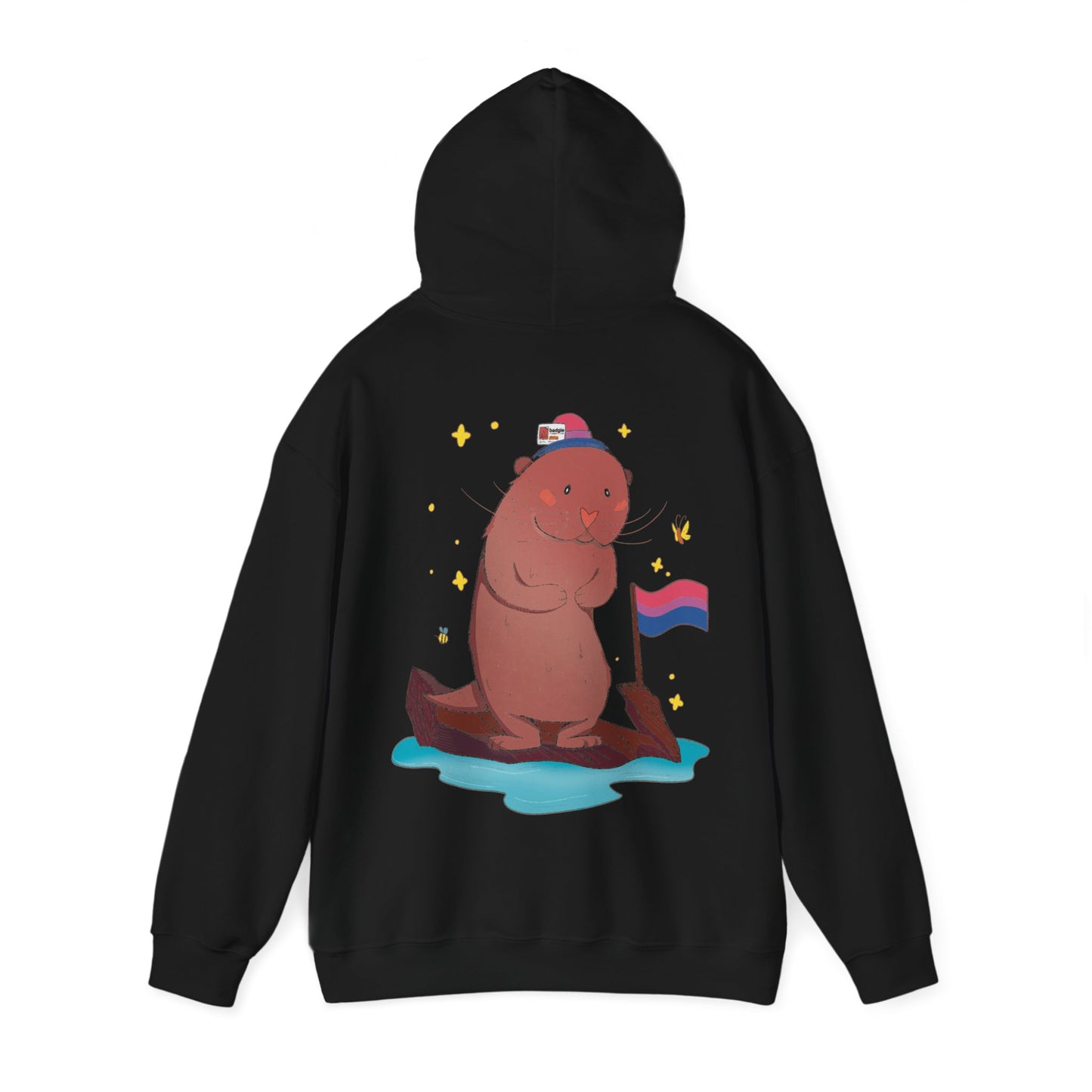 Badgie Hoodie - Bisexual Otter "River" - Badgie.co