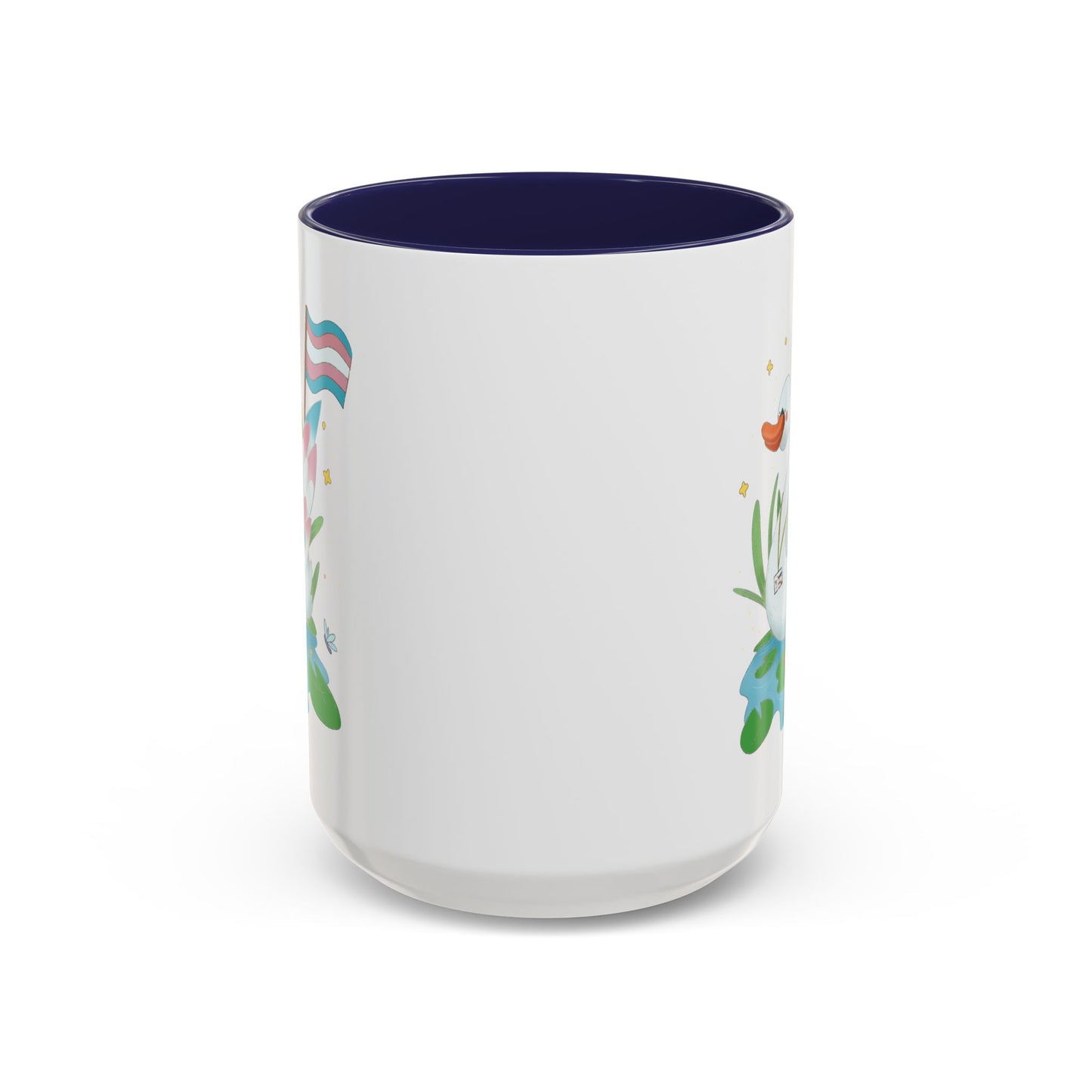 Badgie Ceramic Coffee Mug - Trans Swan “Tundra” - Badgie.co