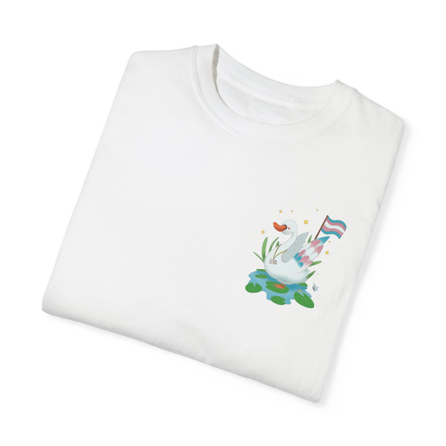 Badgie T-Shirt - Trans Swan “Tundra” - Badgie.co
