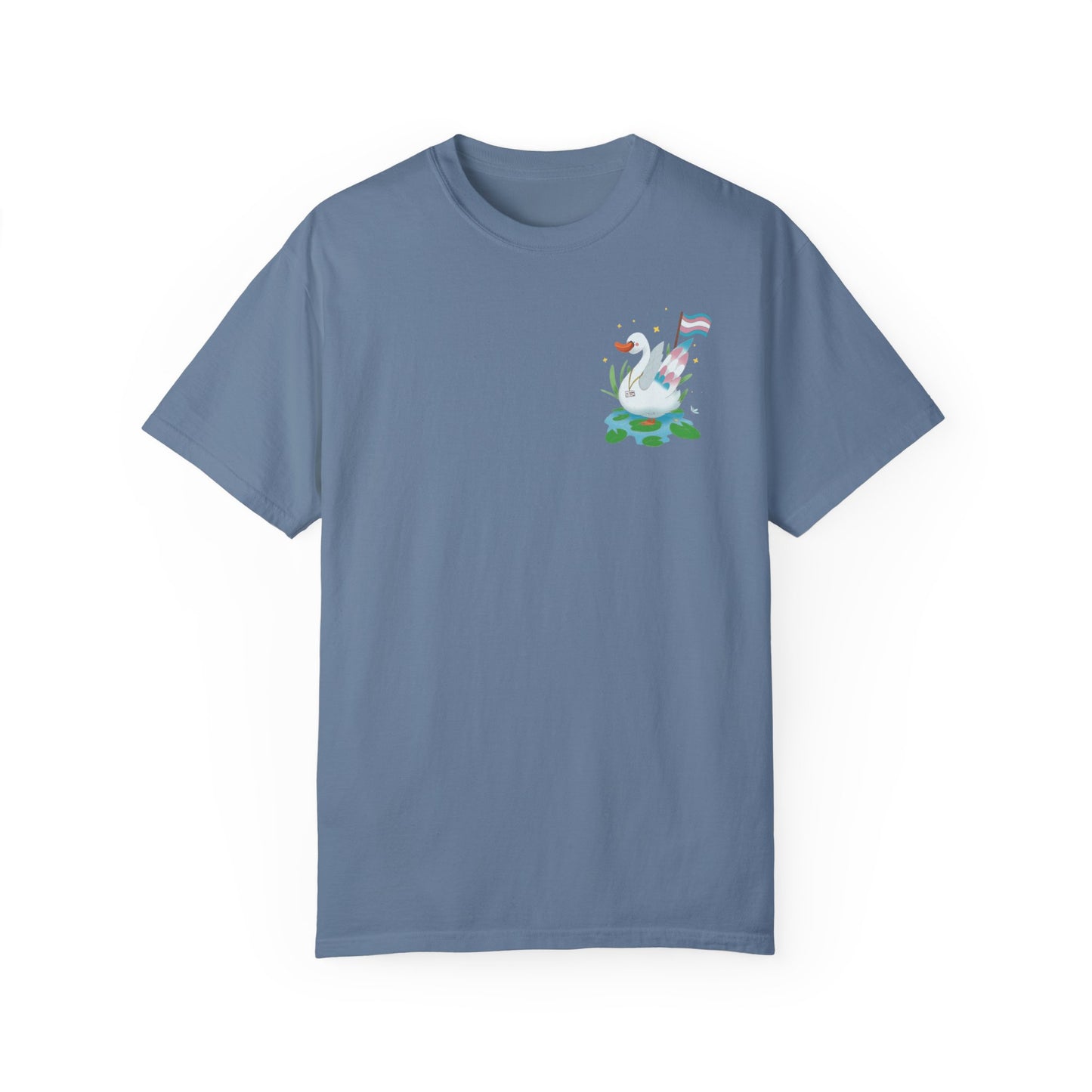 Badgie T-Shirt - Trans Swan “Tundra” - Badgie.co
