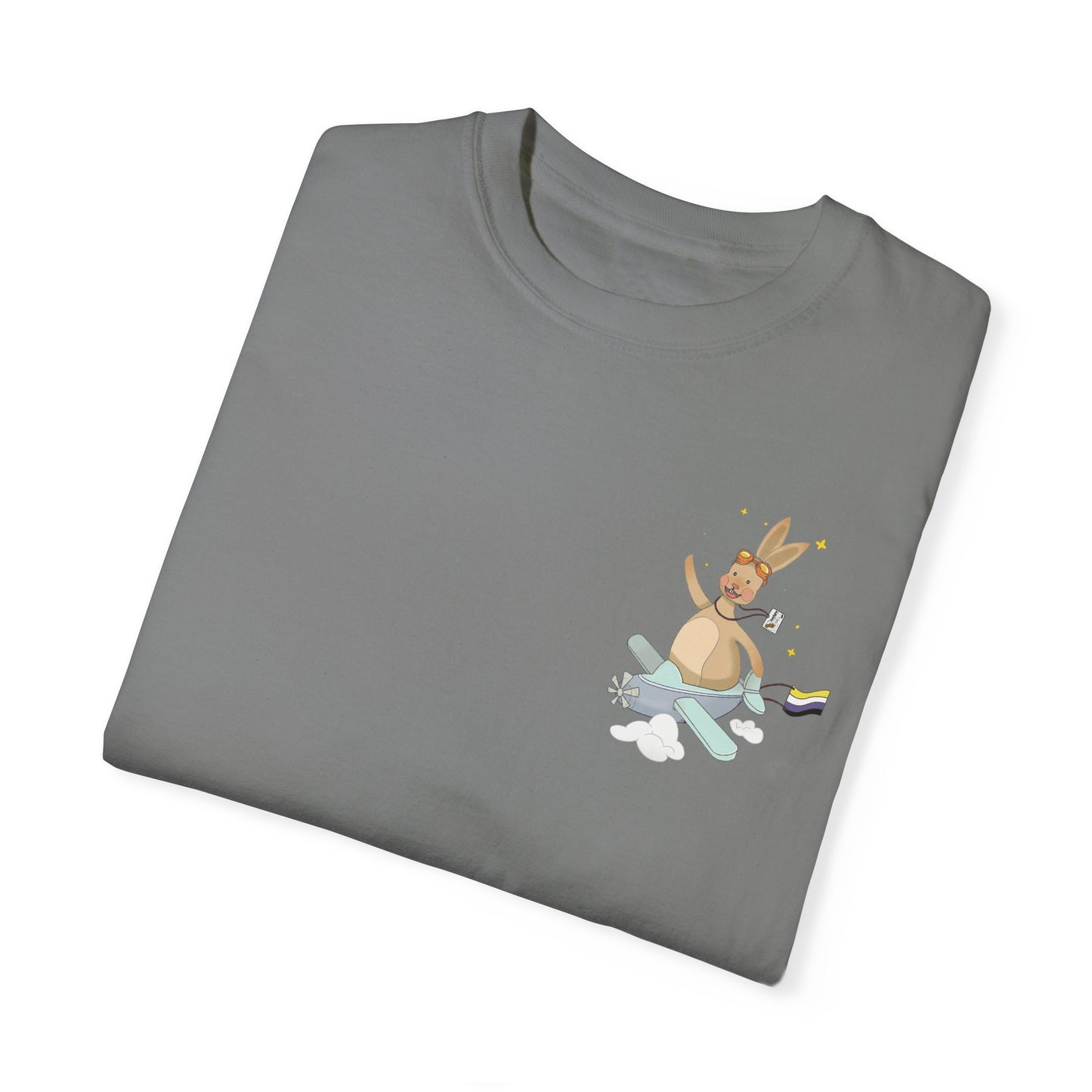 Badgie T-Shirt - Nonbinary Rabbit "Rex" - Badgie.co