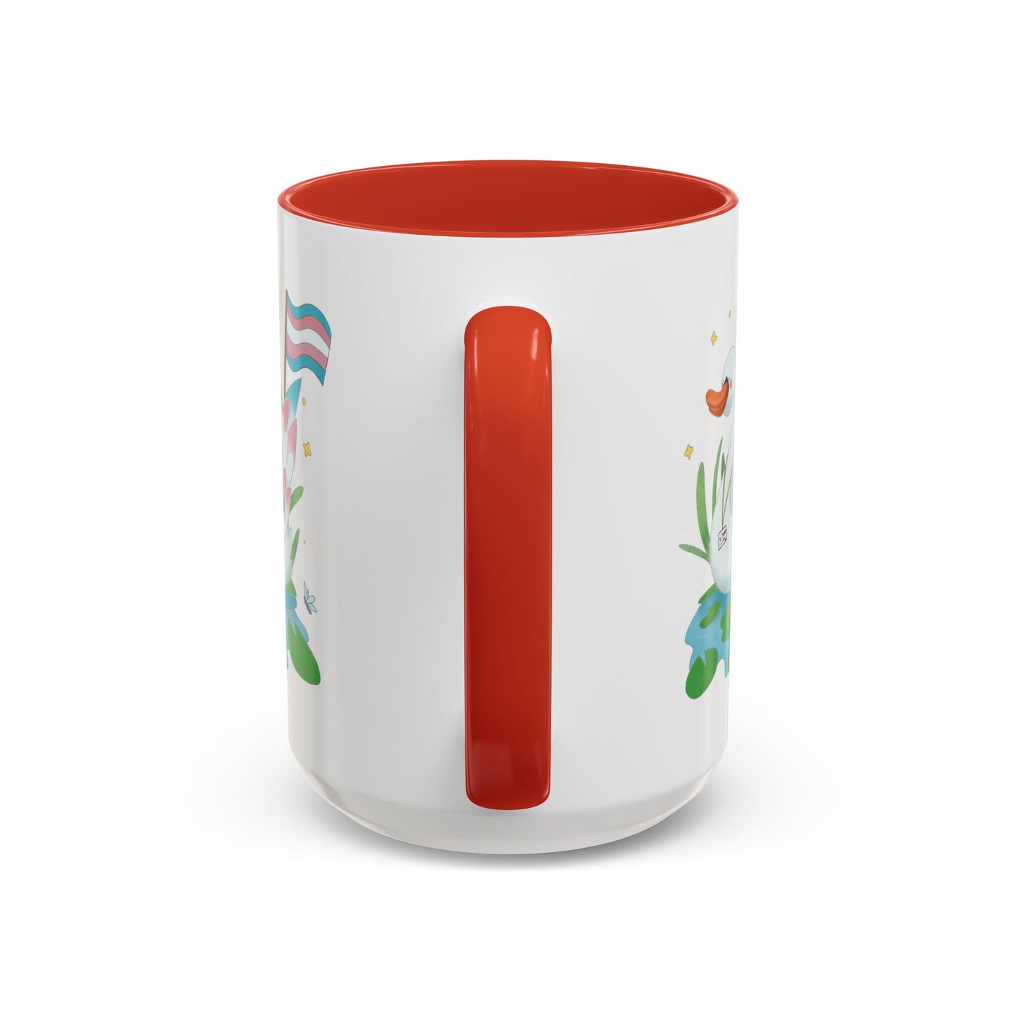Badgie Ceramic Coffee Mug - Trans Swan “Tundra” - Badgie.co