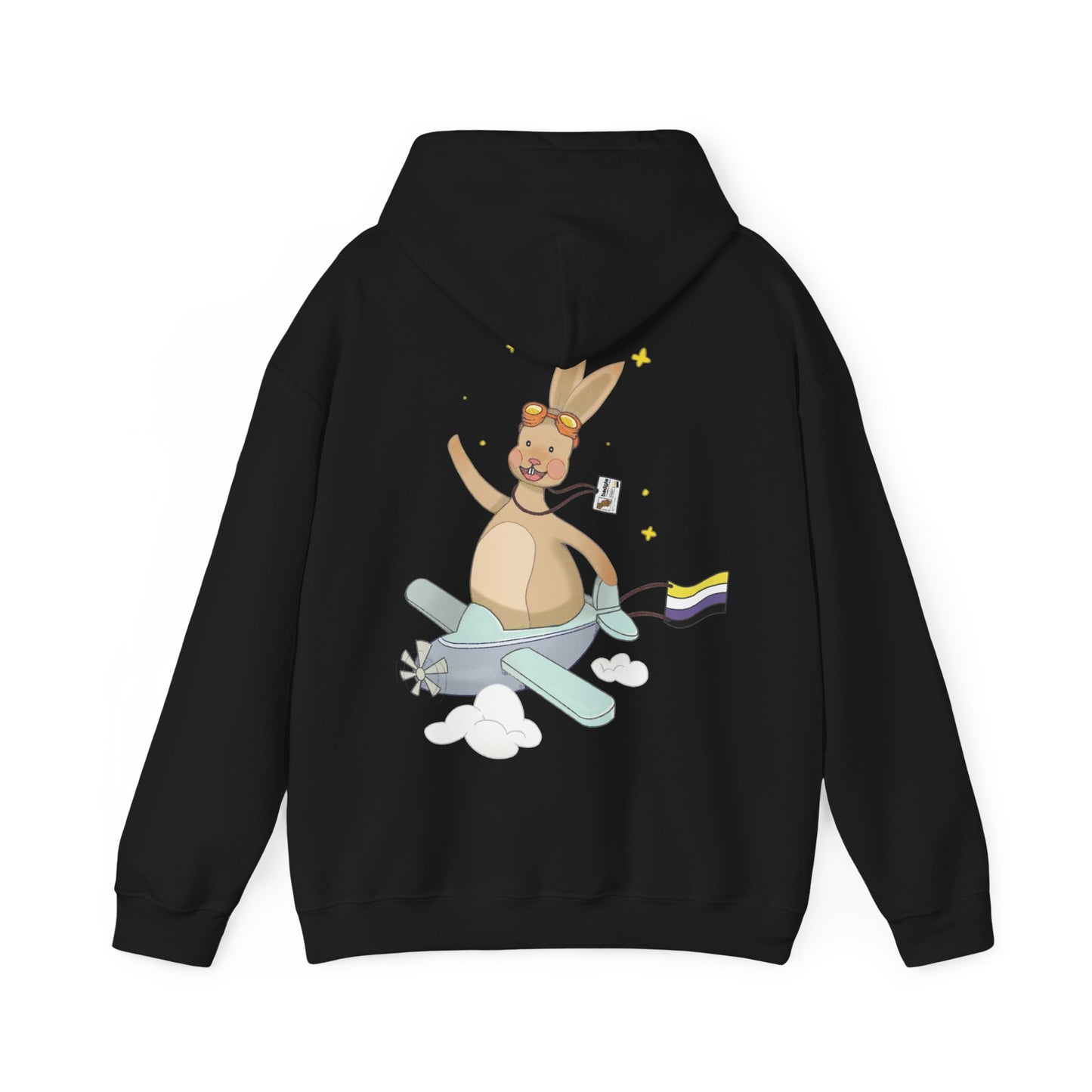 Badgie Hoodie - Nonbinary Rabbit "Rex" - Badgie.co