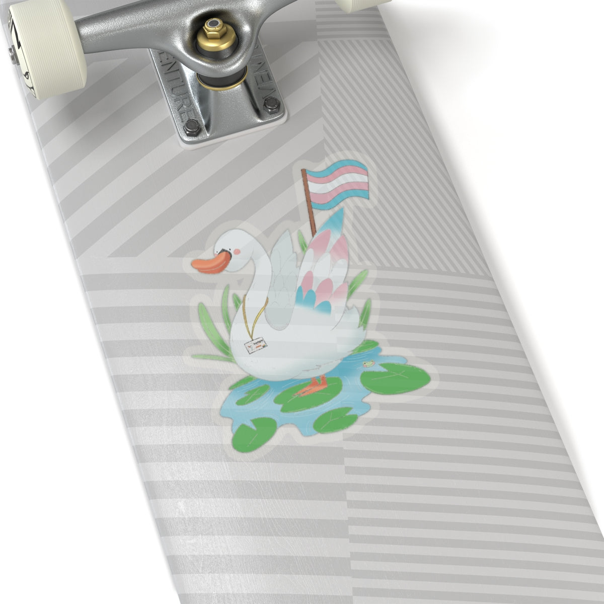 Kiss-Cut Stickers - Trans Swan "Tundra" - Badgie.co