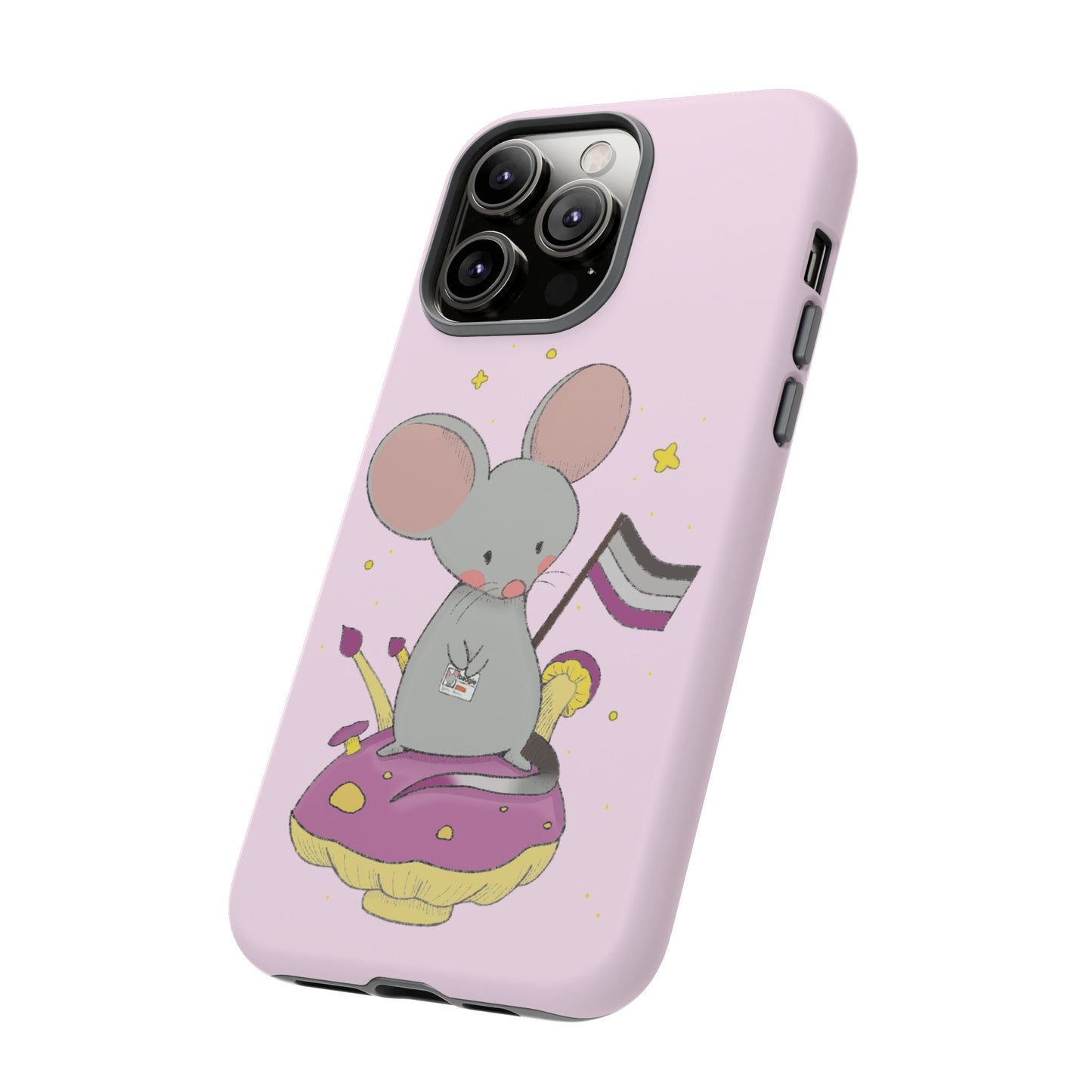 Badgie iPhone Case - Asexual Mouse "Roan" - Badgie.co