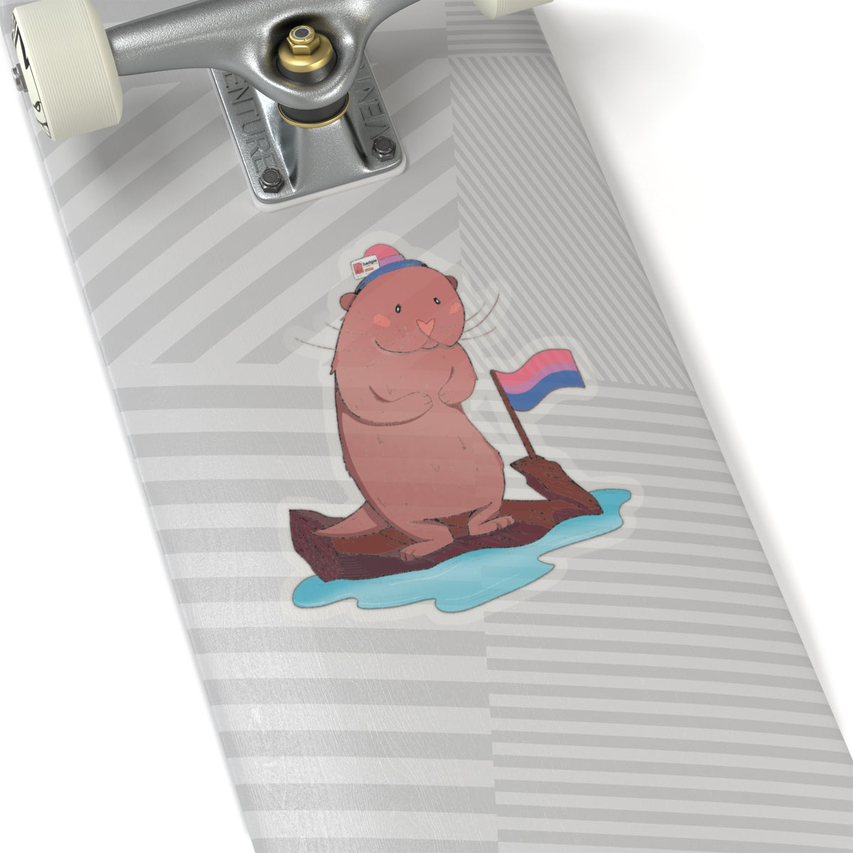 Kiss-Cut Stickers - Bisexual Otter "River" - Badgie.co