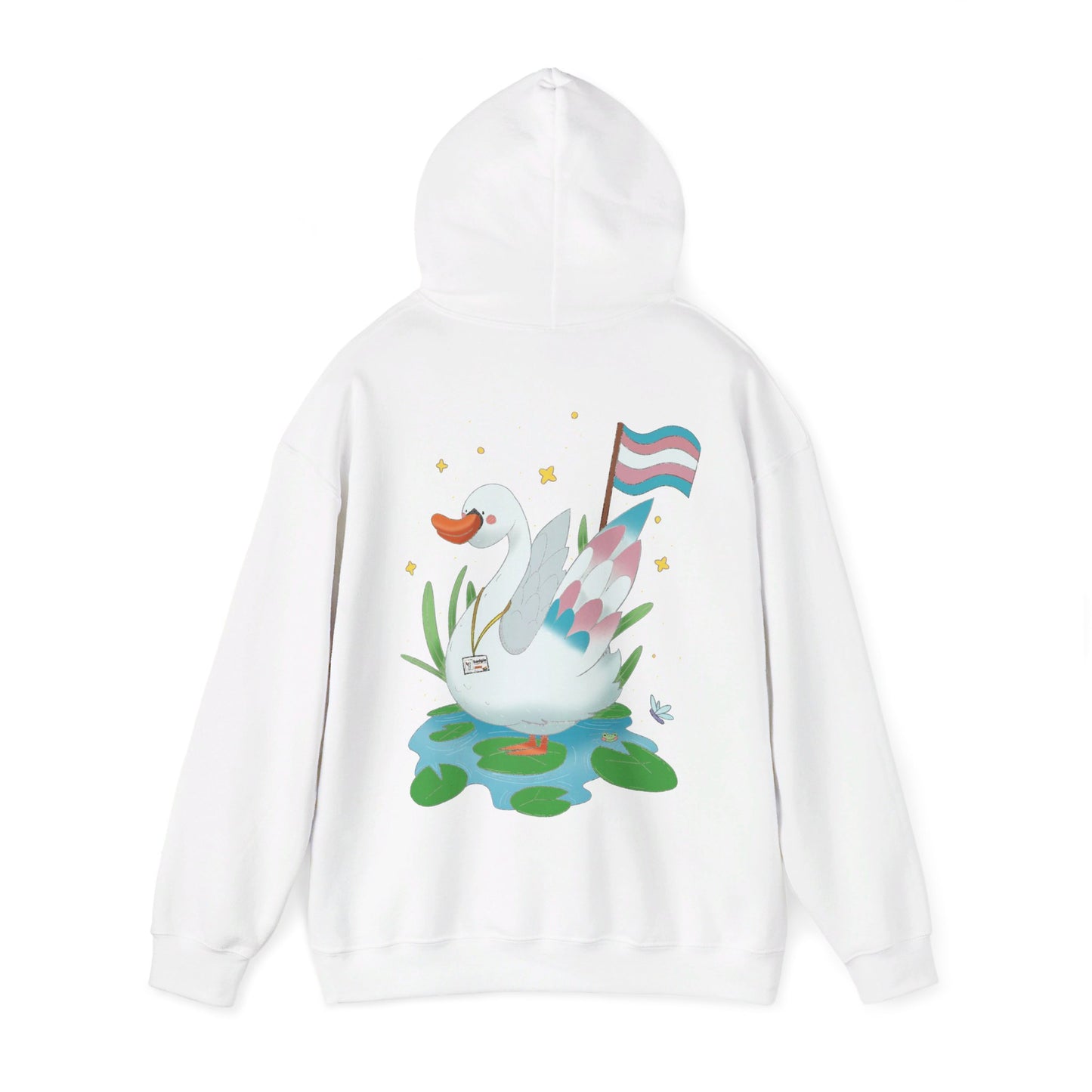 Badgie Hoodie - Trans Swan "Tundra" - Badgie.co