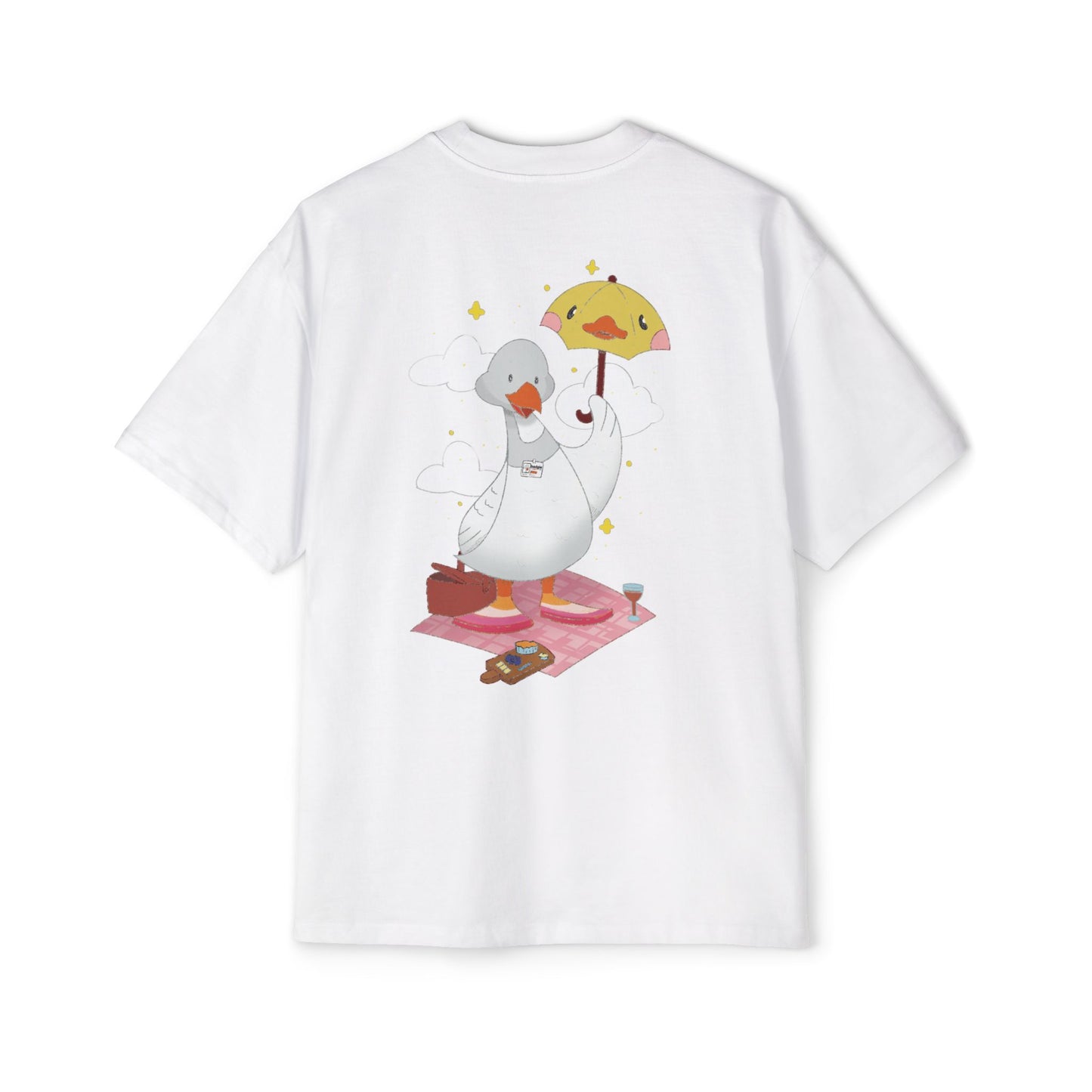 Badgie Oversized Heavy Drop Shoulder T-Shirt - Lesbian Goose "Tula"