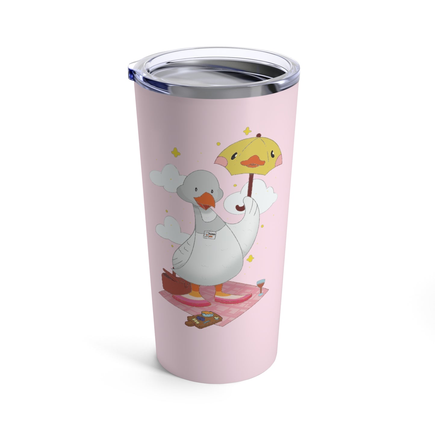 Badgie Coffee Tumbler 20oz/600mL - Lesbian Goose “Tula” - Badgie.co