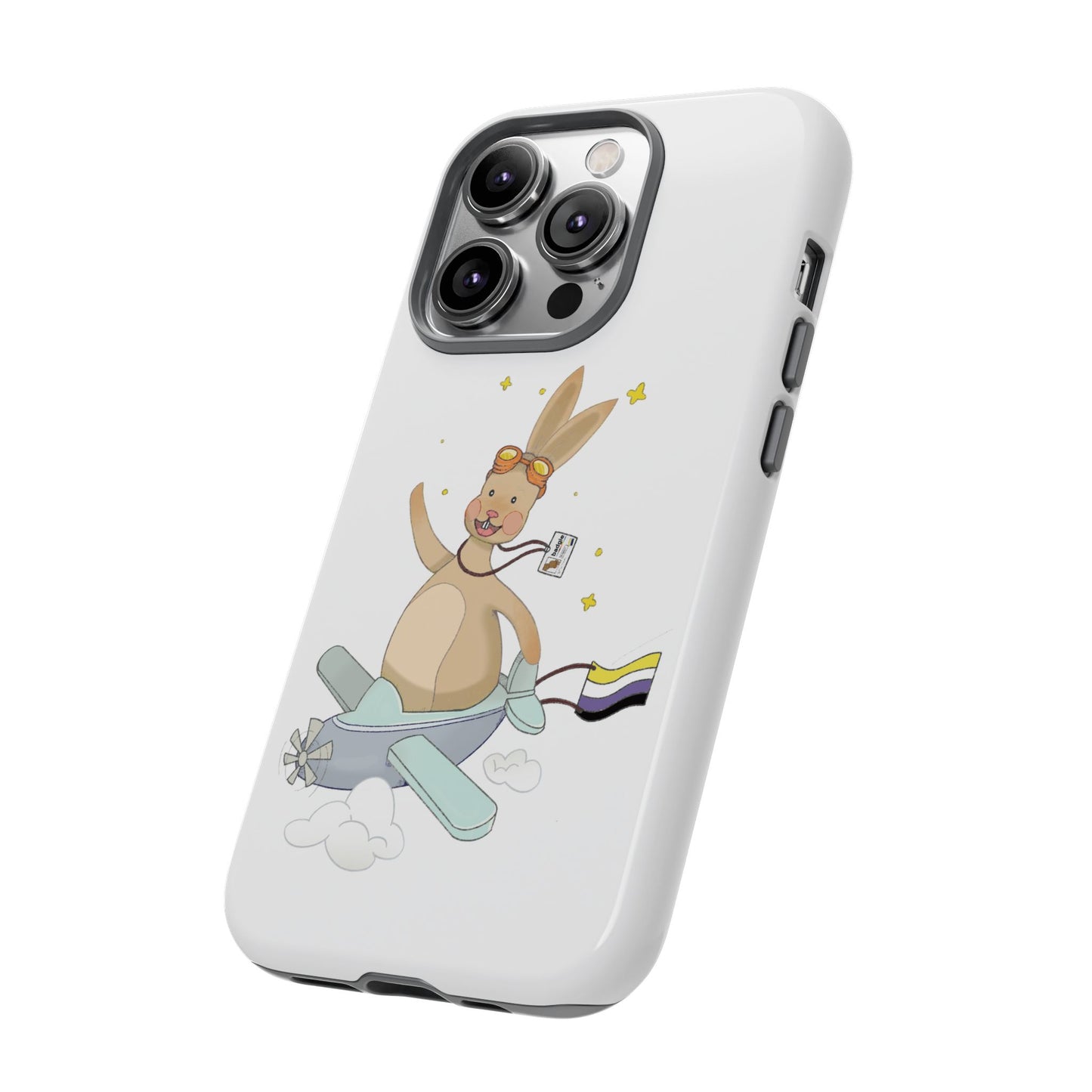 Badgie iPhone Case - Nonbinary Rabbit "Rex" - Badgie.co
