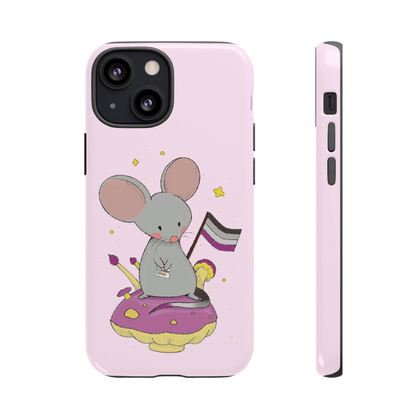 Badgie iPhone Case - Asexual Mouse "Roan" - Badgie.co