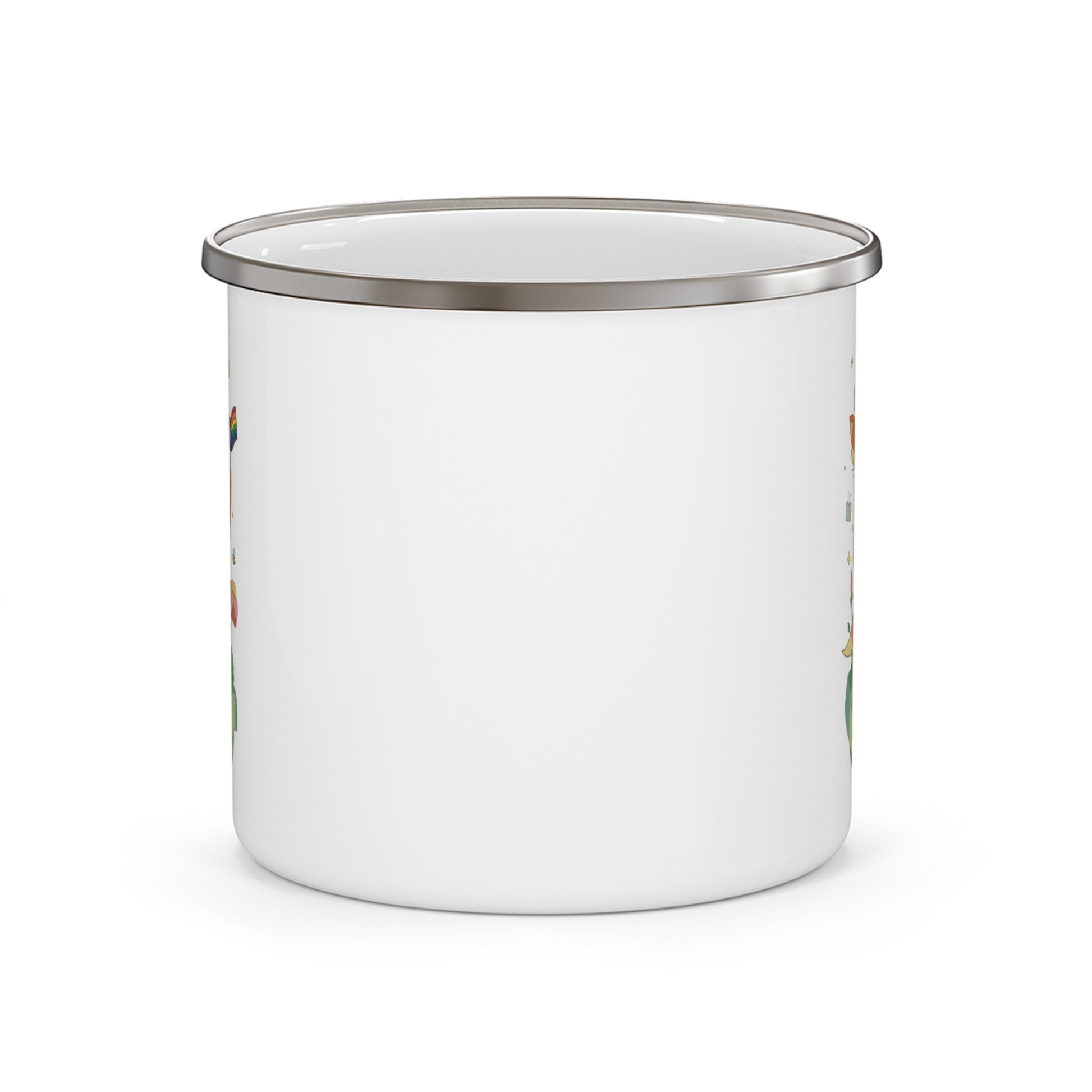 Badgie Enamel Camping Mug - Pride Fox "Kit" - Badgie.co