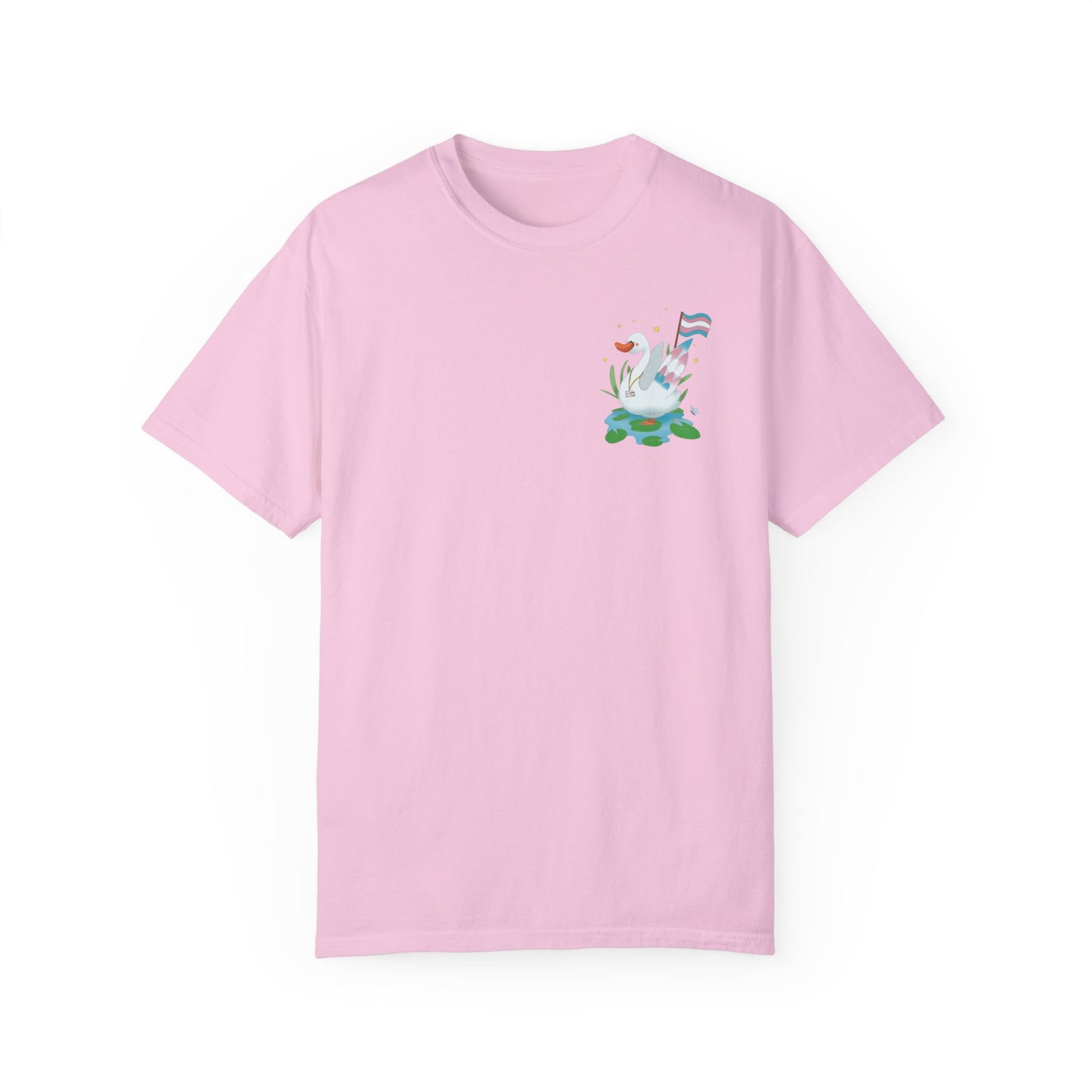 Badgie T-Shirt - Trans Swan “Tundra” - Badgie.co