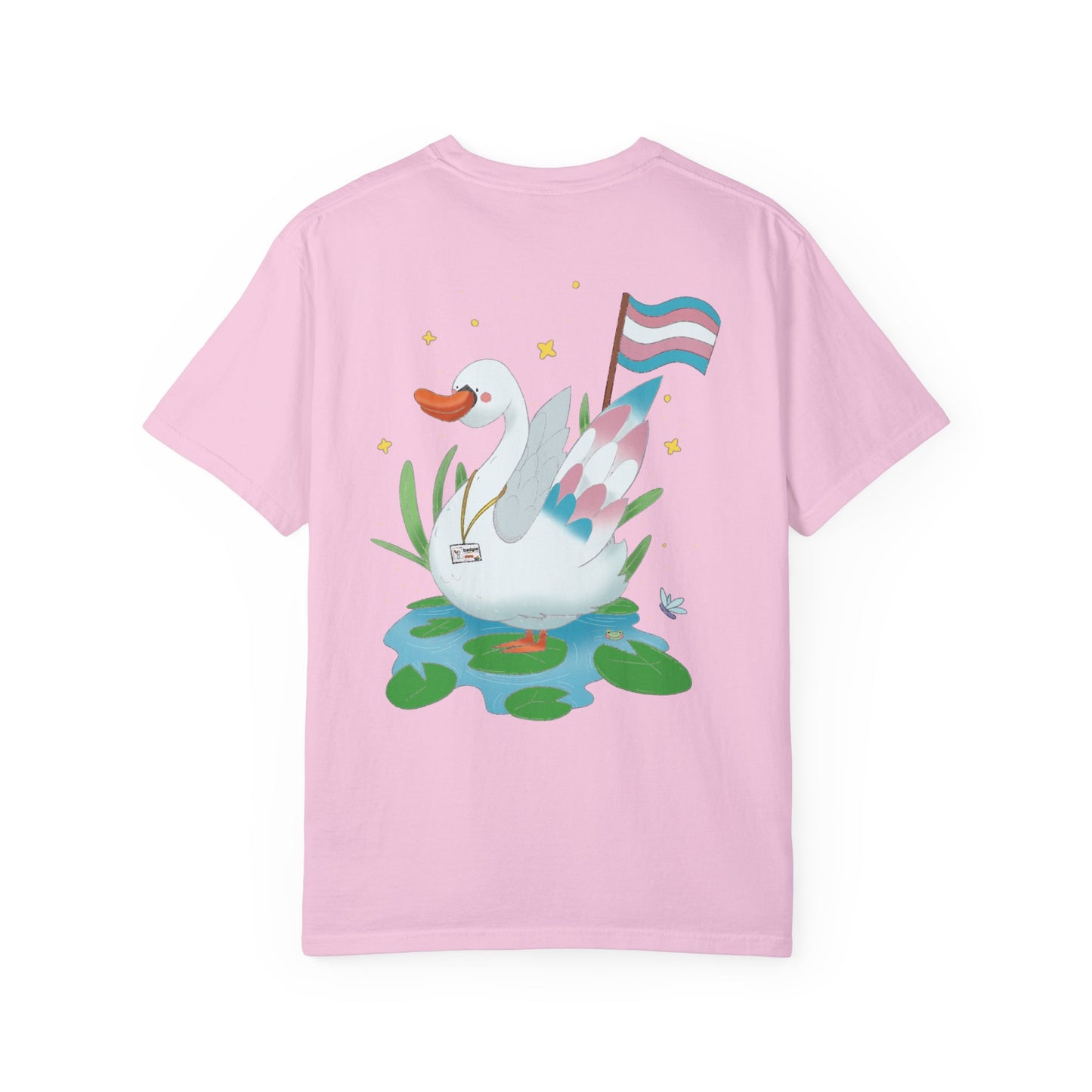 Badgie T-Shirt - Trans Swan “Tundra” - Badgie.co