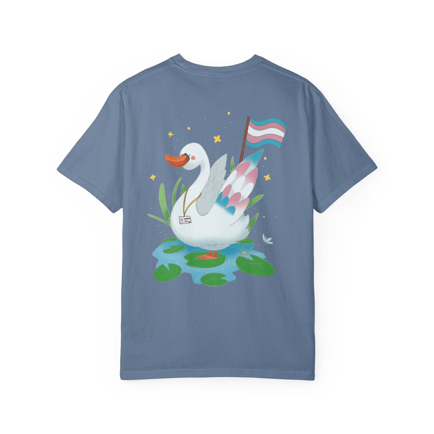 Badgie T-Shirt - Trans Swan “Tundra” - Badgie.co