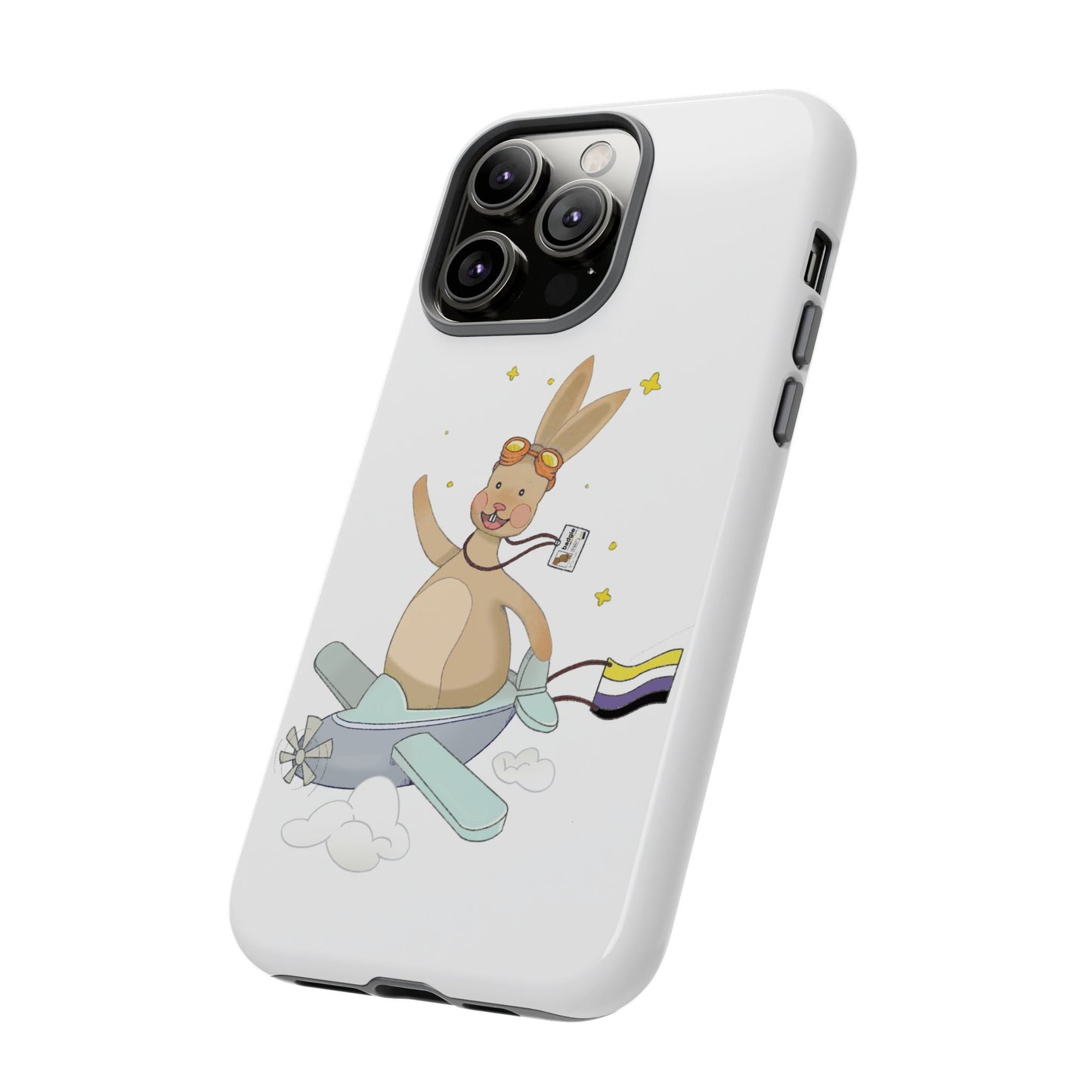 Badgie iPhone Case - Nonbinary Rabbit "Rex" - Badgie.co