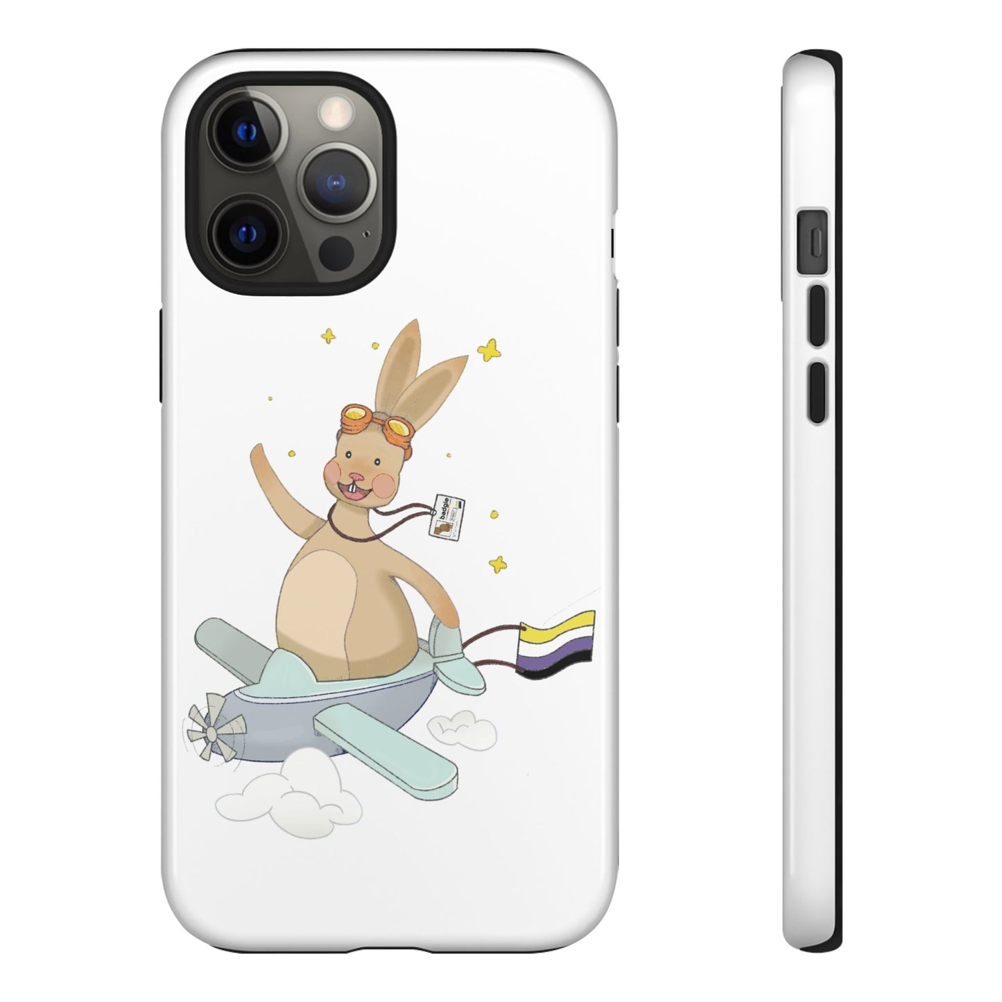 Badgie iPhone Case - Nonbinary Rabbit "Rex" - Badgie.co