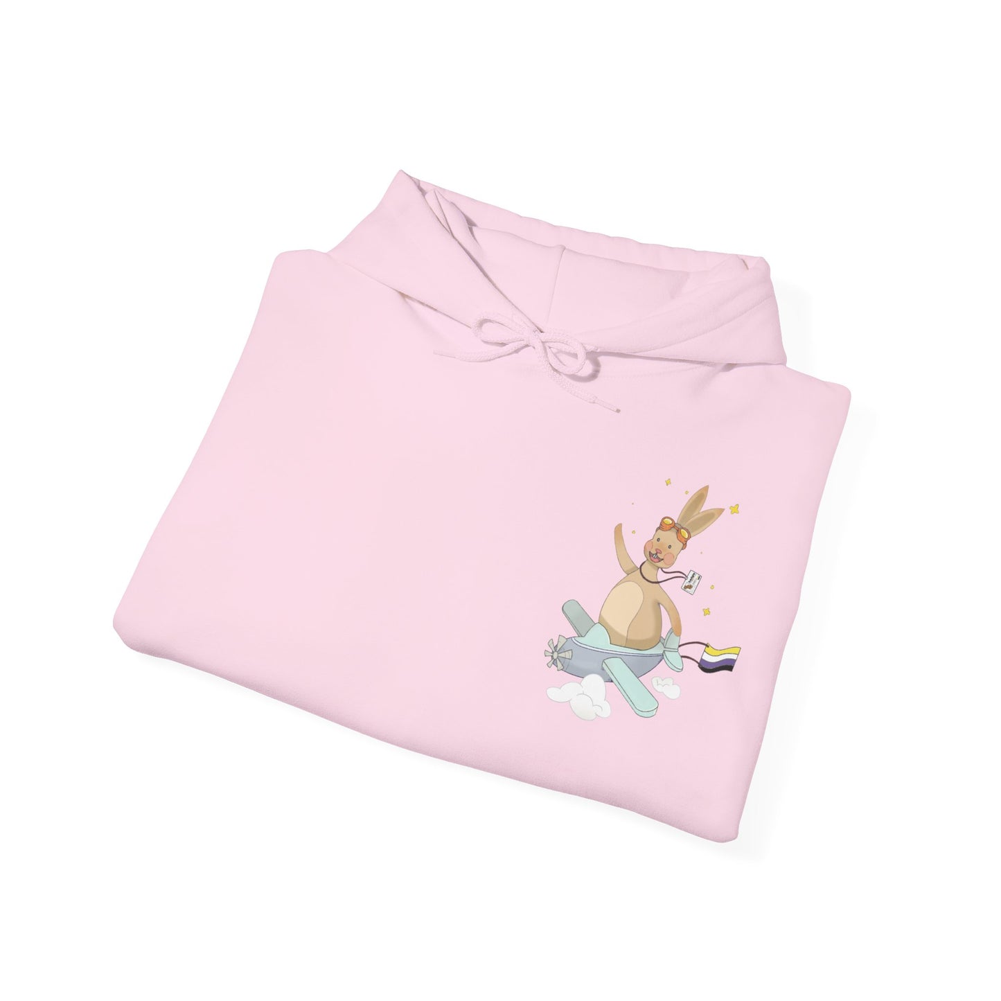 Badgie Hoodie - Nonbinary Rabbit "Rex" - Badgie.co
