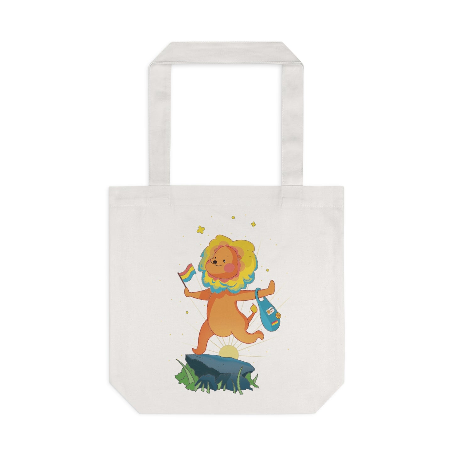 Badgie Tote Bag - Pansexual Lion “Barb” - Badgie.co