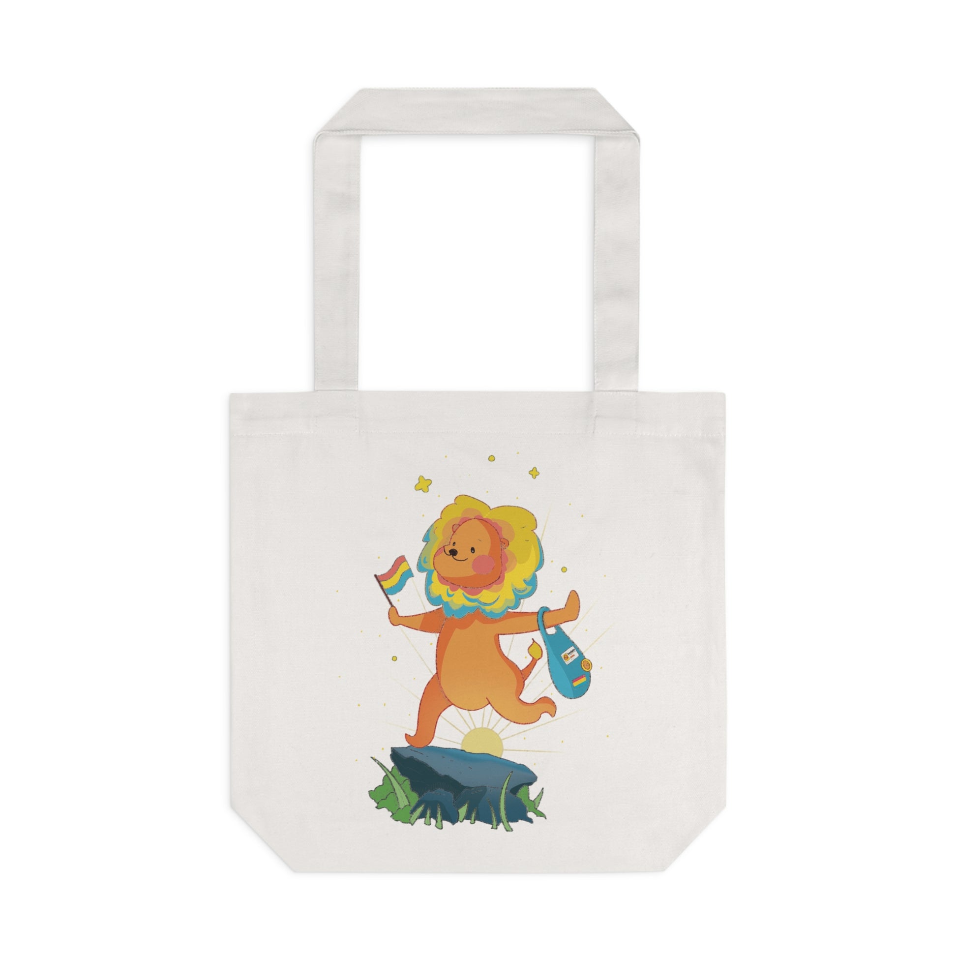 Badgie Tote Bag - Pansexual Lion “Barb” - Badgie.co