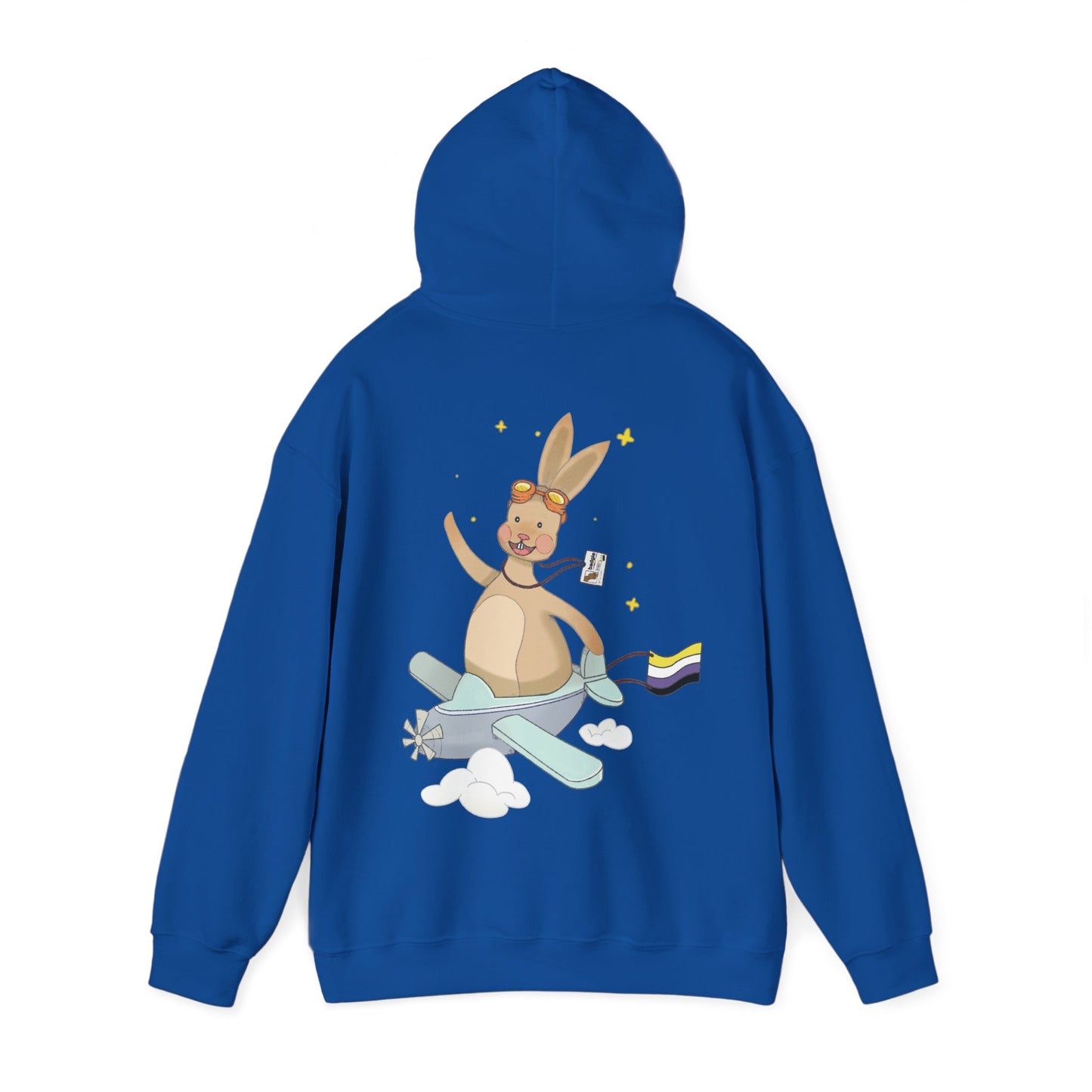 Badgie Hoodie - Nonbinary Rabbit "Rex" - Badgie.co