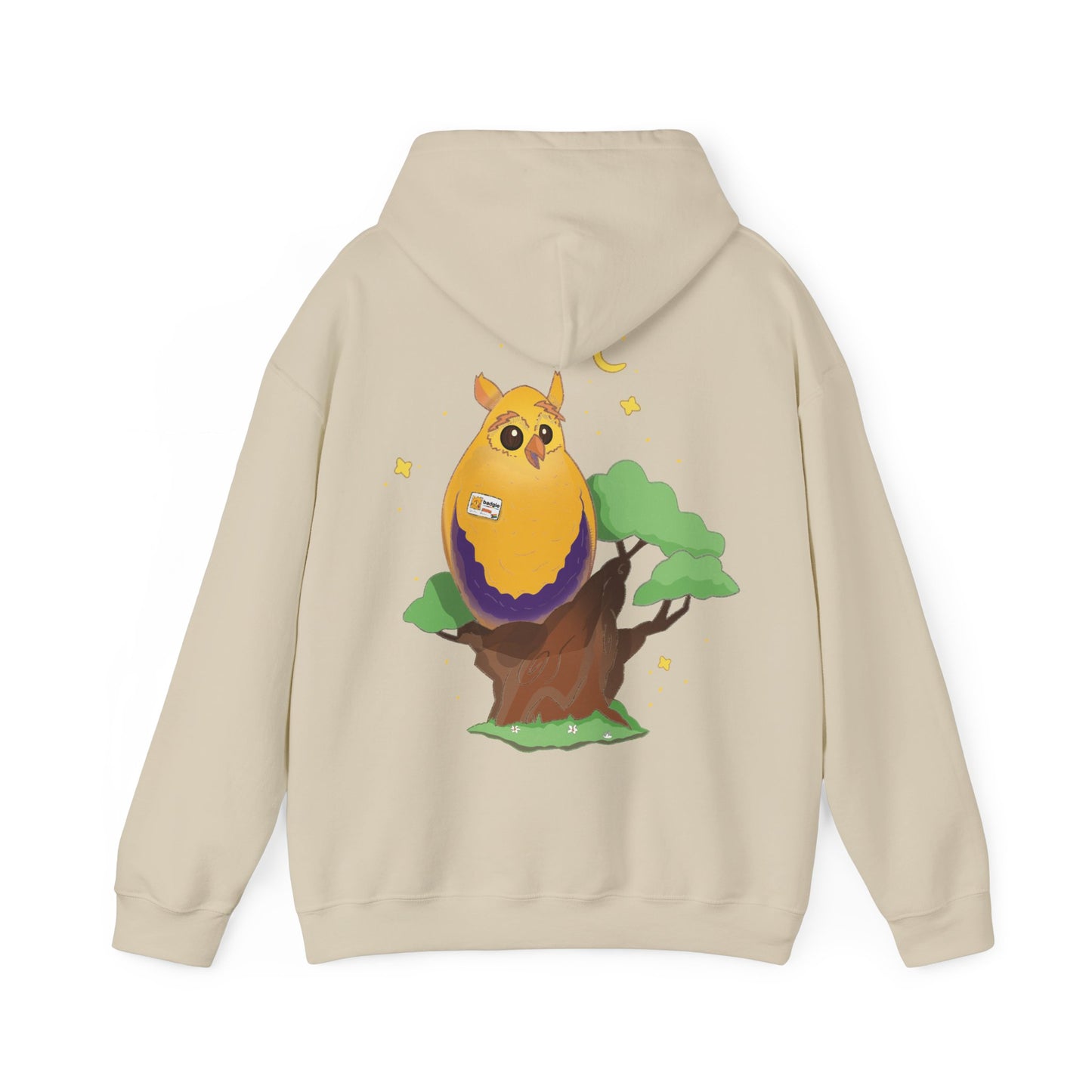 Badgie Hoodie - Intersex Owl "Albert" - Badgie.co