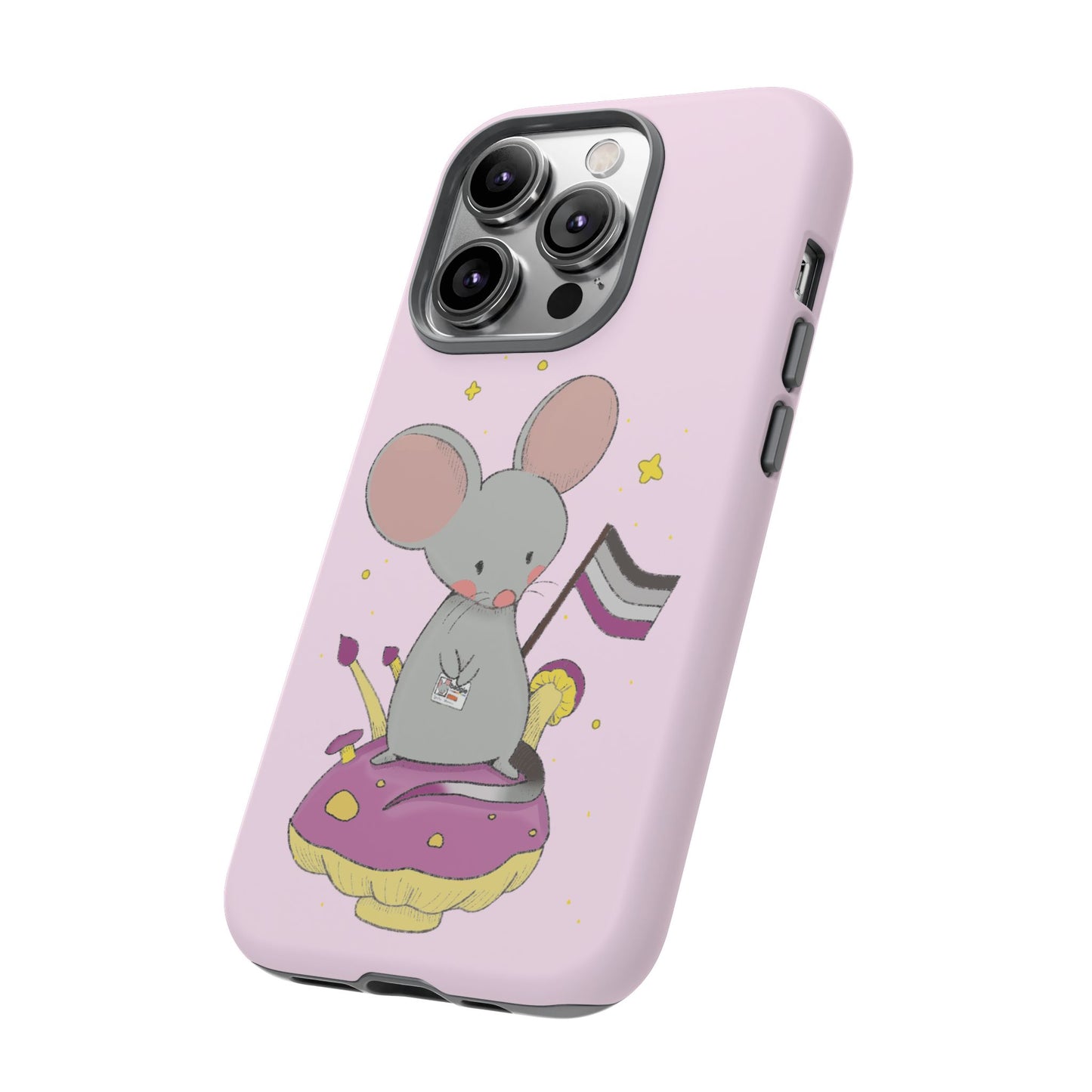 Badgie iPhone Case - Asexual Mouse "Roan" - Badgie.co