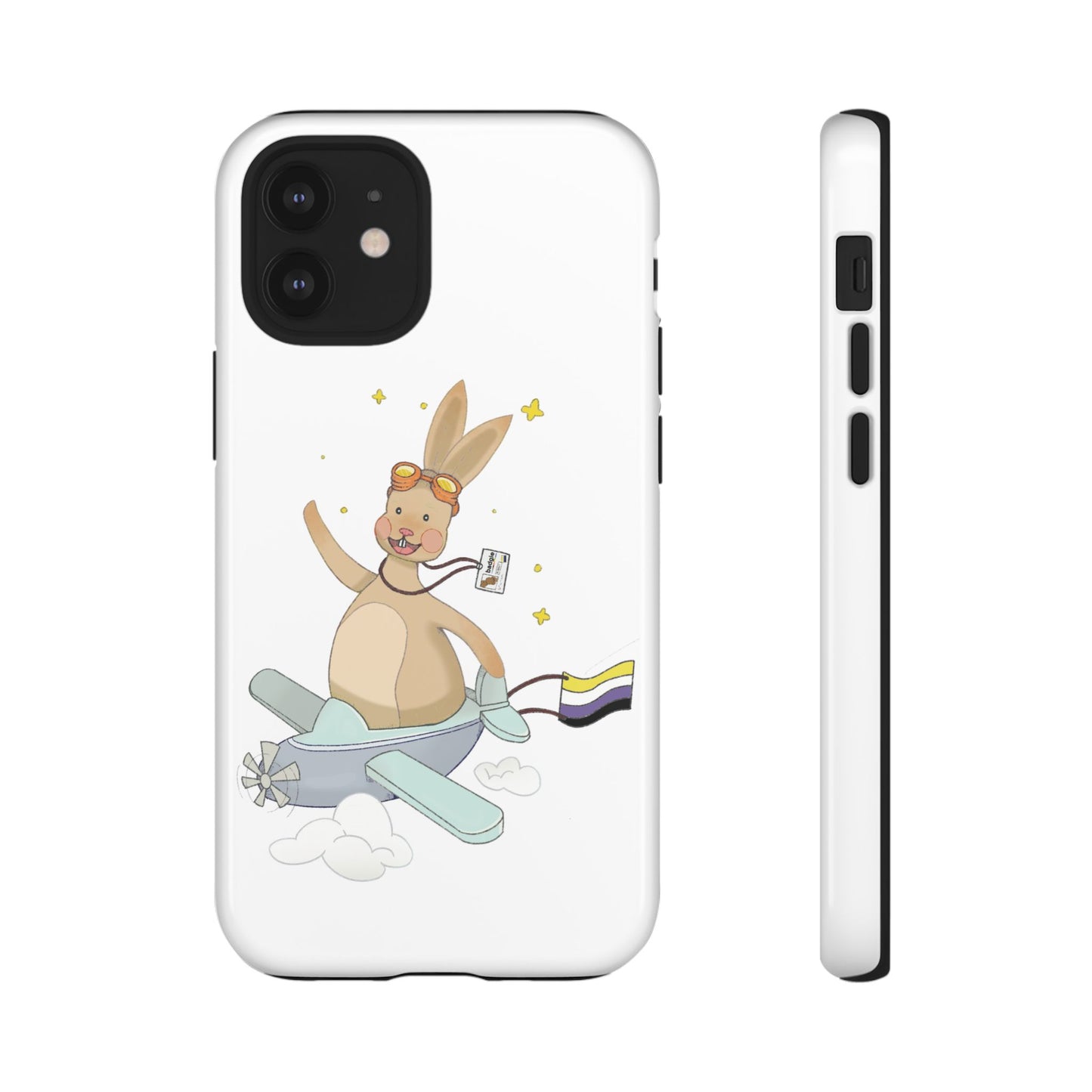 Badgie iPhone Case - Nonbinary Rabbit "Rex" - Badgie.co