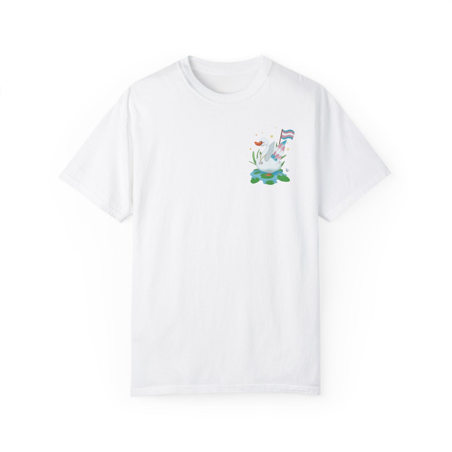 Badgie T-Shirt - Trans Swan “Tundra” - Badgie.co