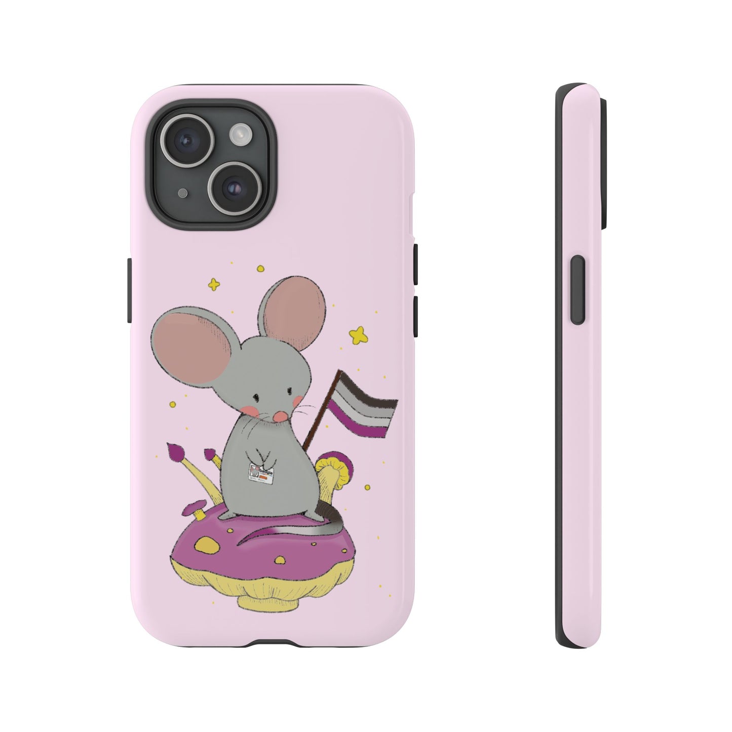 Badgie iPhone Case - Asexual Mouse "Roan" - Badgie.co