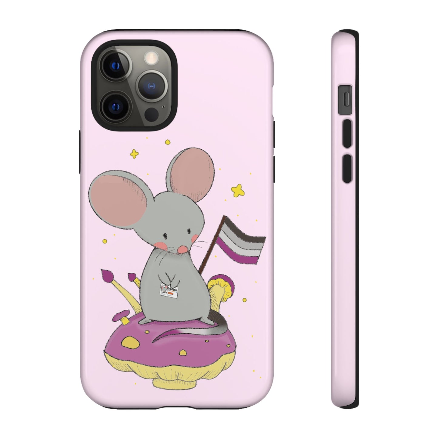Badgie iPhone Case - Asexual Mouse "Roan" - Badgie.co