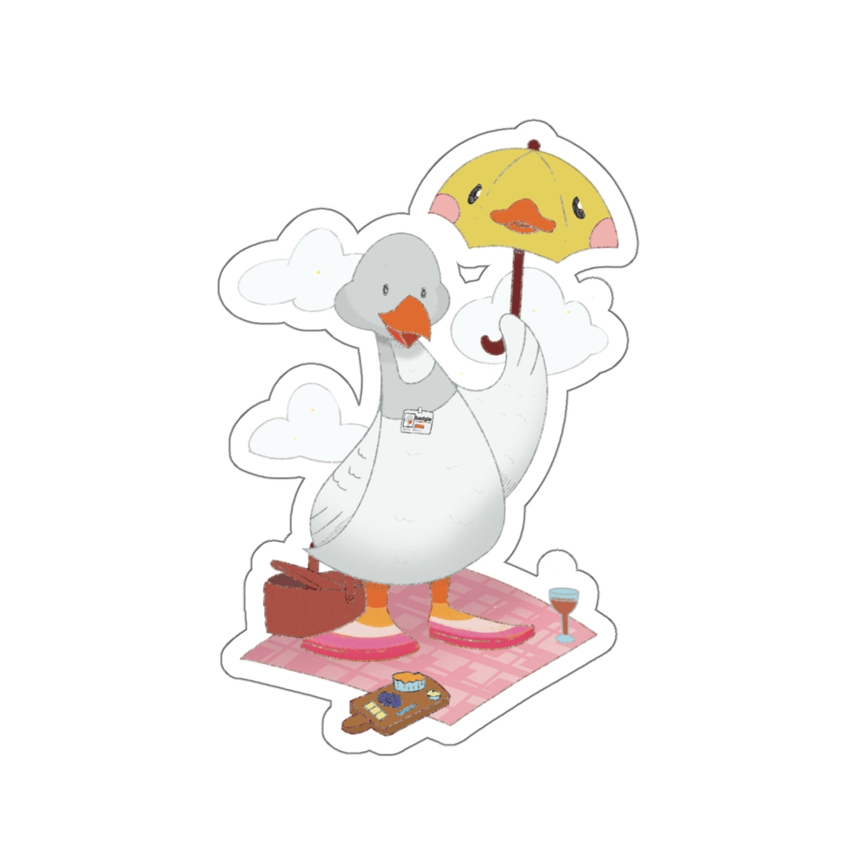 Kiss-Cut Stickers - Lesbian Goose "Tula" - Badgie.co