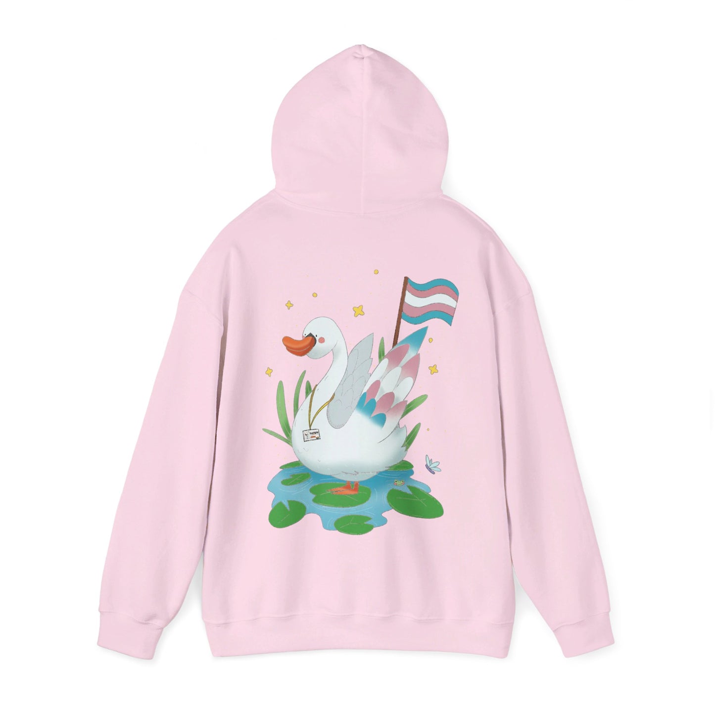 Badgie Hoodie - Trans Swan "Tundra" - Badgie.co