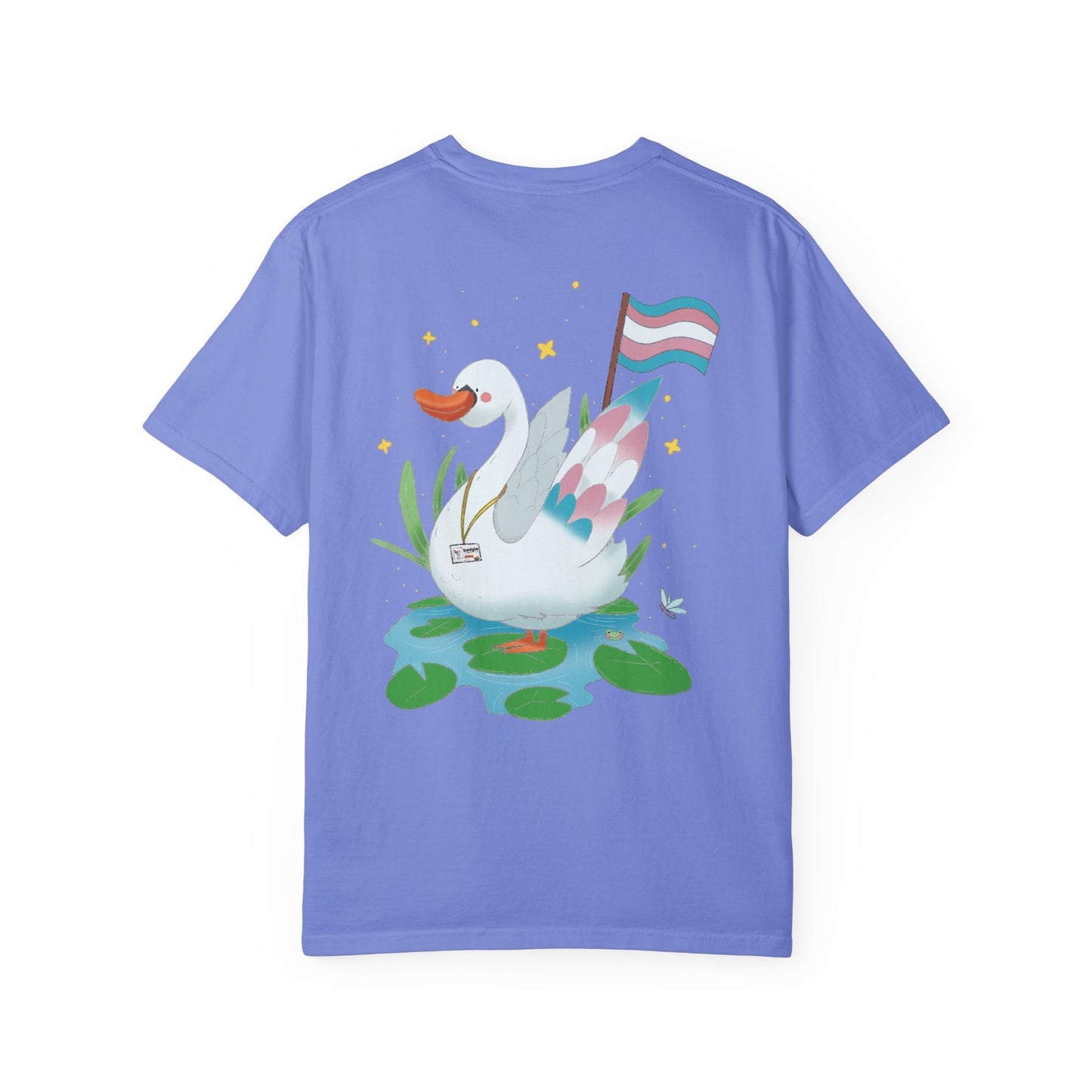 Badgie T-Shirt - Trans Swan “Tundra” - Badgie.co