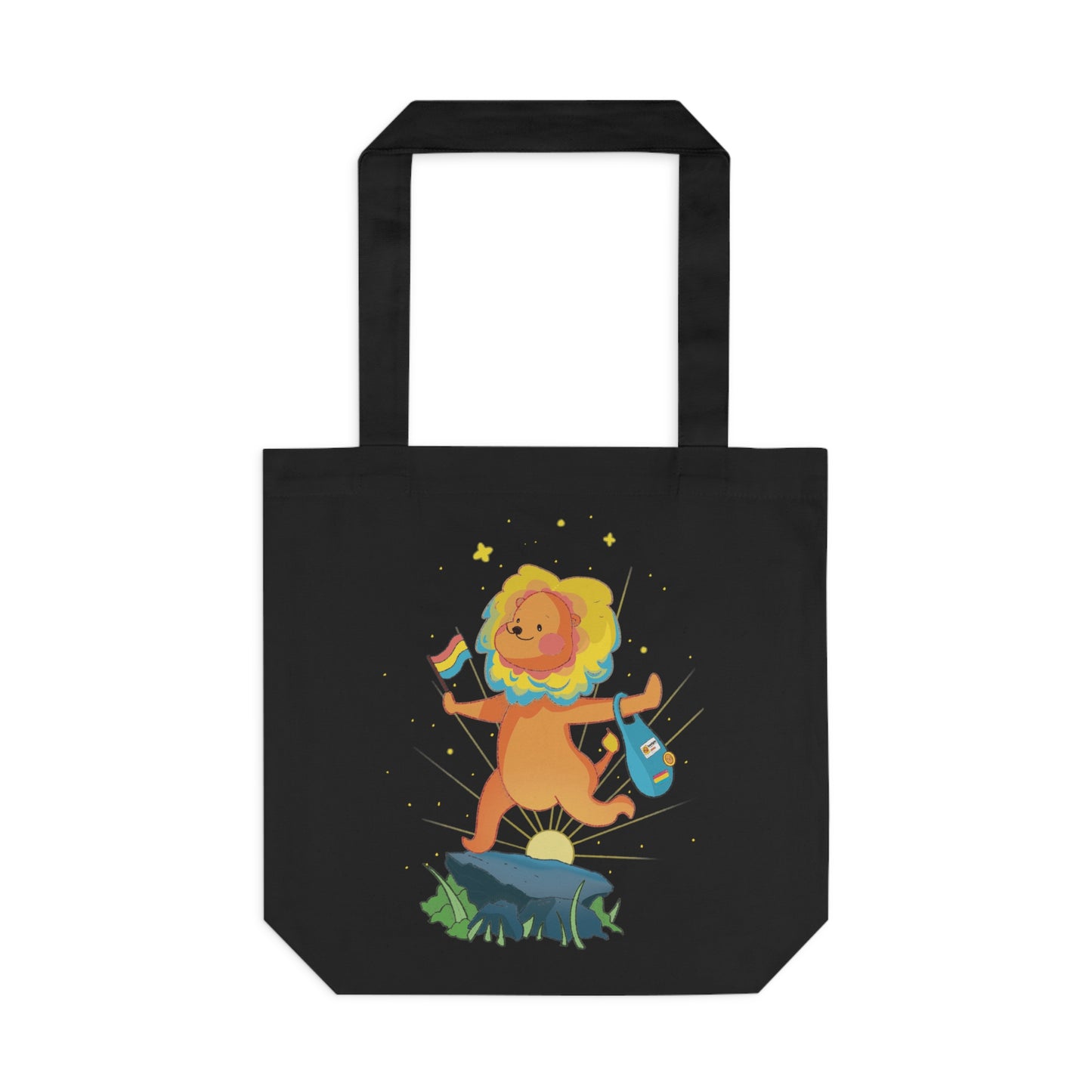 Badgie Tote Bag - Pansexual Lion “Barb” - Badgie.co
