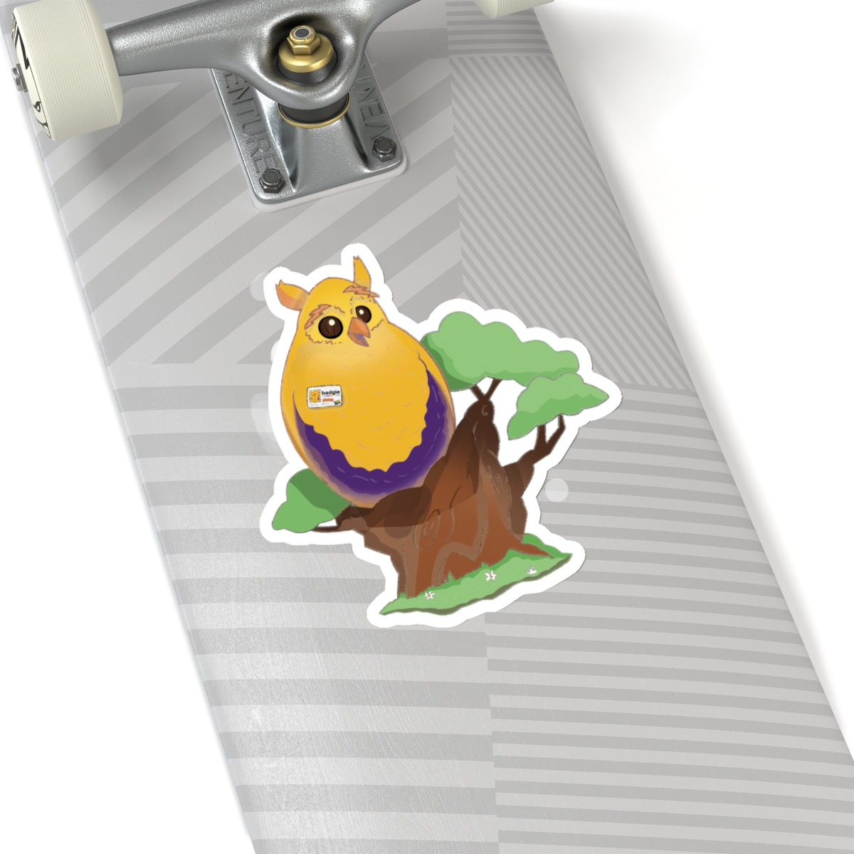 Kiss-Cut Stickers - Intersex Owl "Albert" - Badgie.co