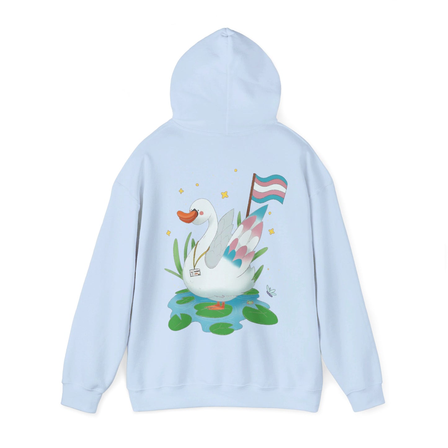 Badgie Hoodie - Trans Swan "Tundra" - Badgie.co