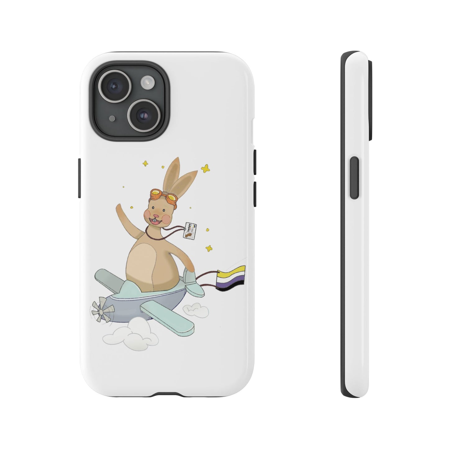 Badgie iPhone Case - Nonbinary Rabbit "Rex" - Badgie.co