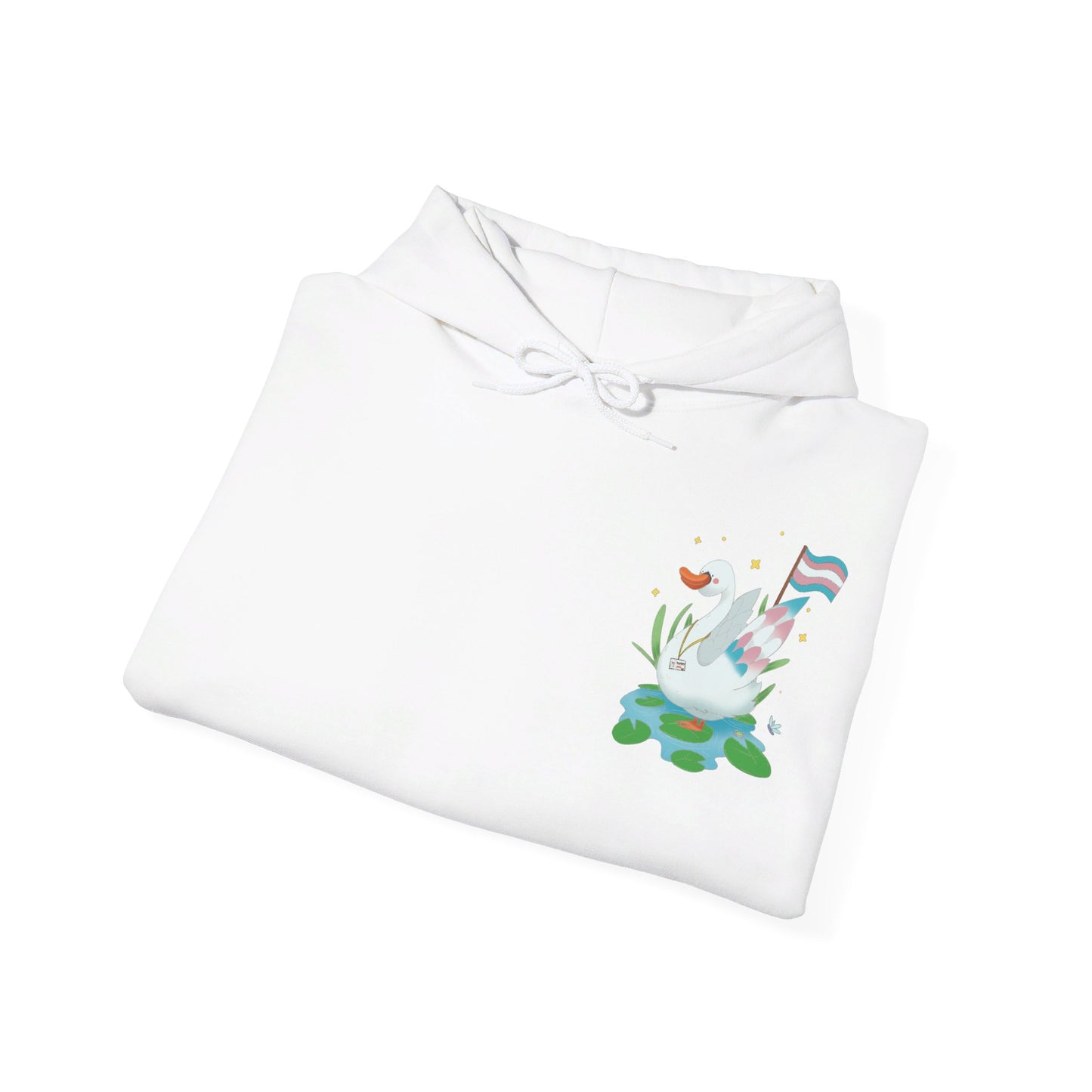 Badgie Hoodie - Trans Swan "Tundra" - Badgie.co