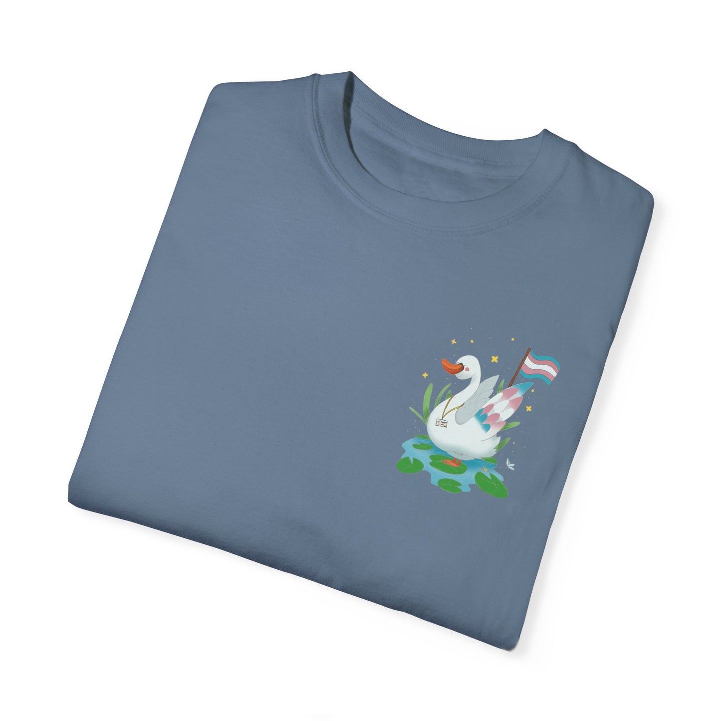 Badgie T-Shirt - Trans Swan “Tundra” - Badgie.co