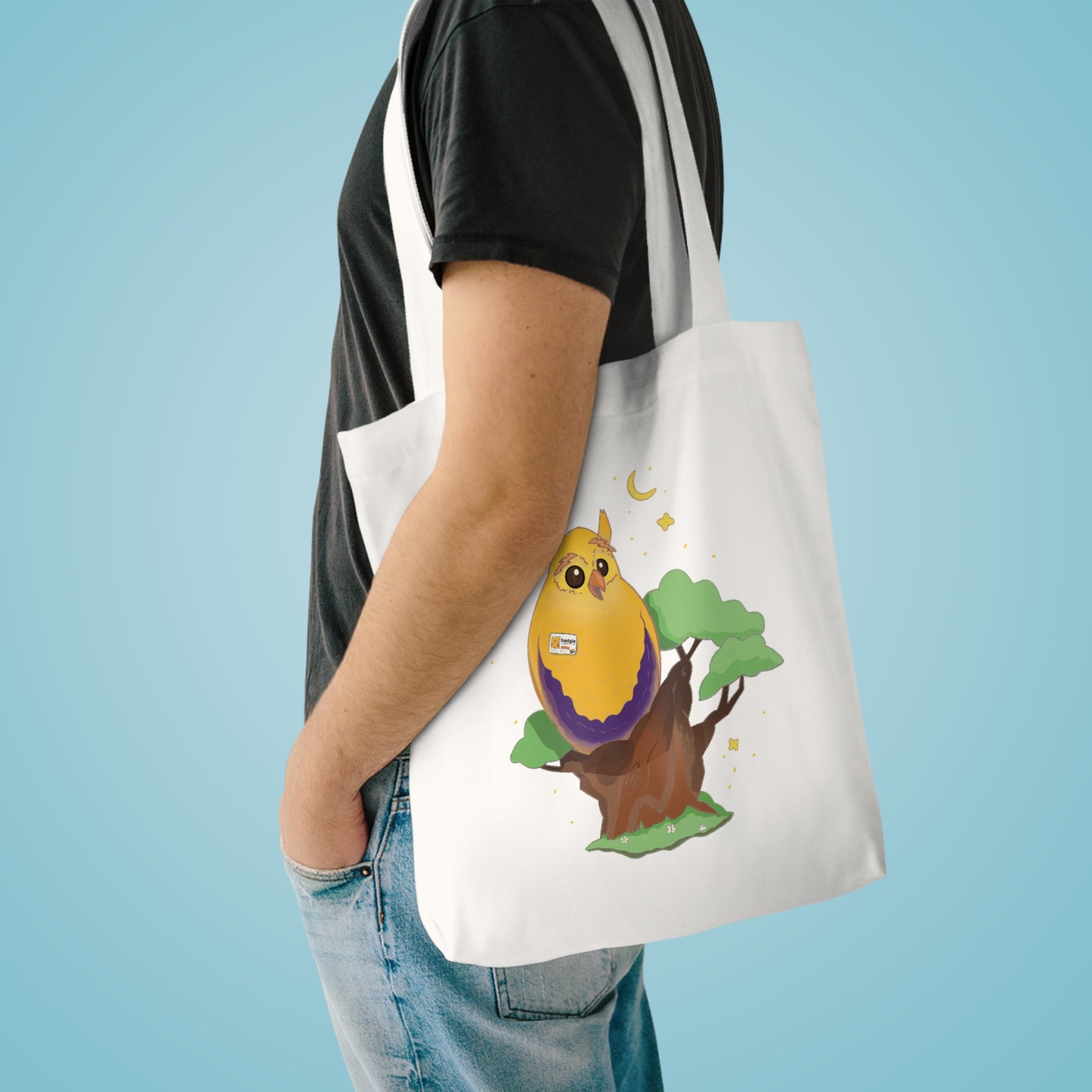 Badgie Tote Bag - Intersex Owl "Albert" - Badgie.co