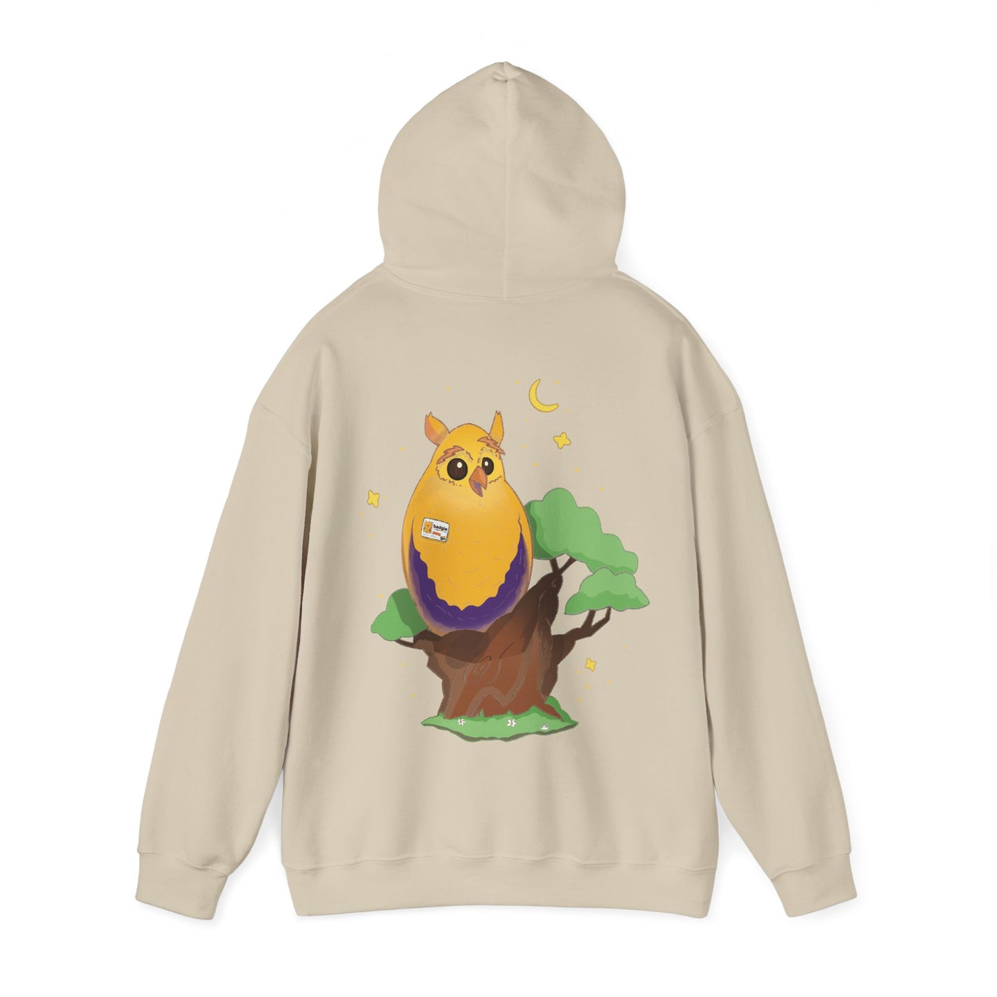 Badgie Hoodie - Intersex Owl "Albert" - Badgie.co