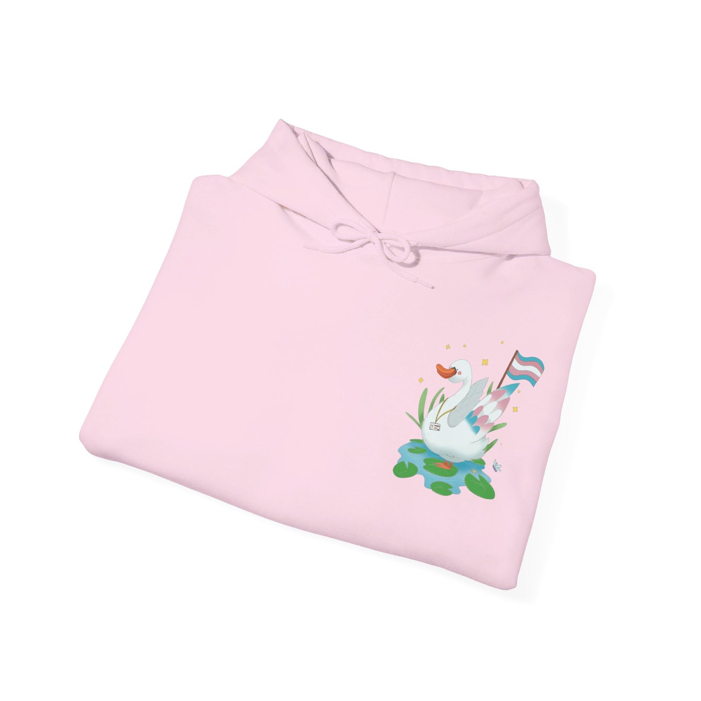 Badgie Hoodie - Trans Swan "Tundra" - Badgie.co