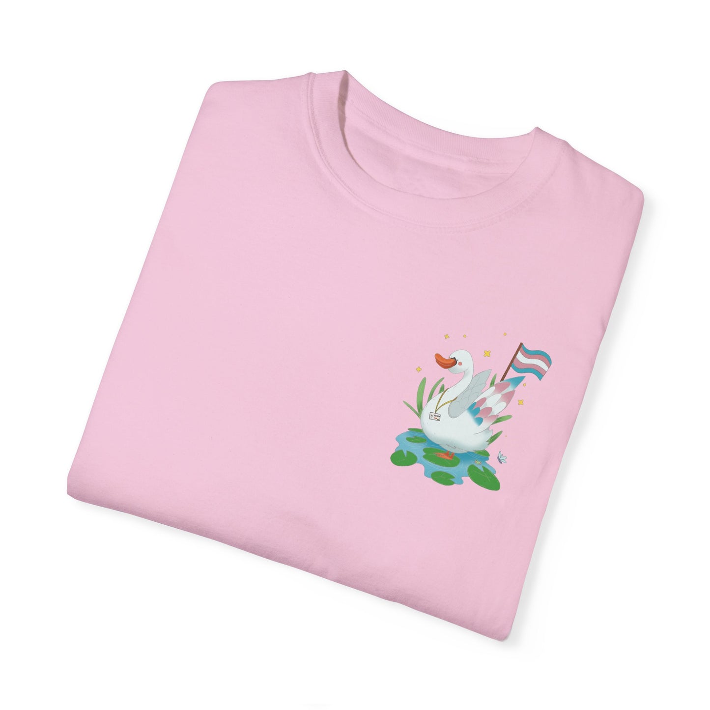 Badgie T-Shirt - Trans Swan “Tundra” - Badgie.co